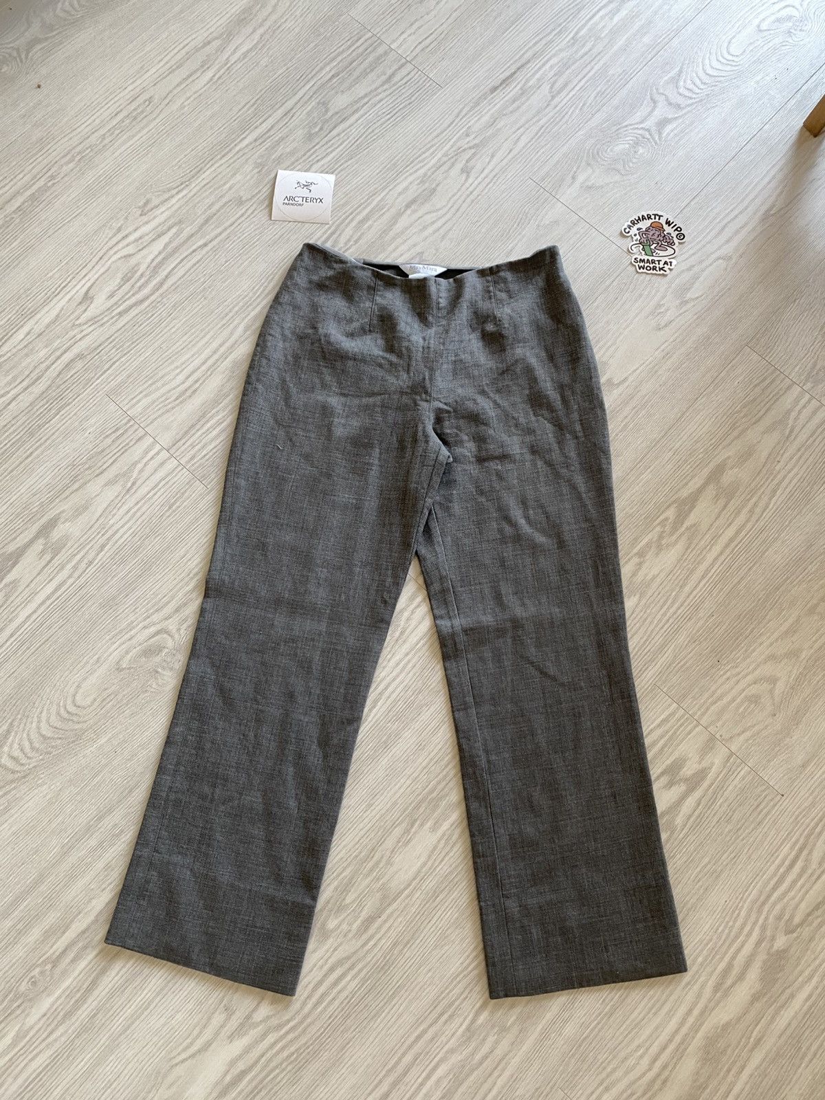 Max Mara Max Mara Linen Women Trousers Size 32" / US 10 / IT 46 - 1 Thumbnail