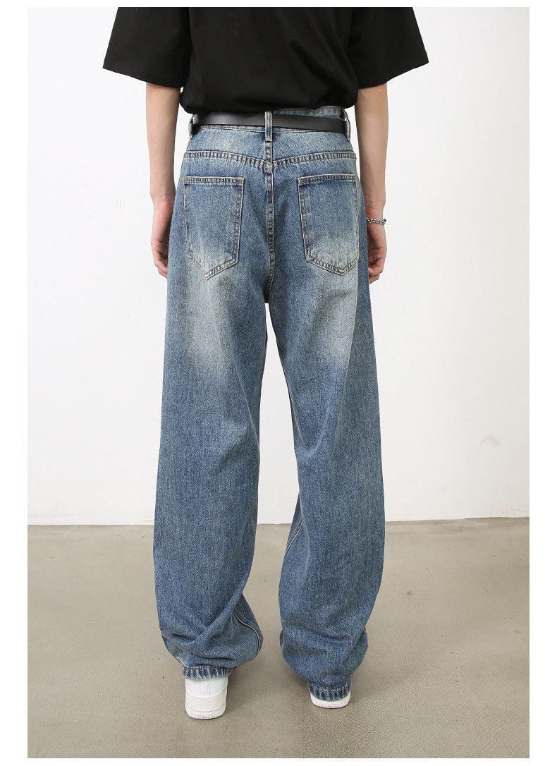 Japanese Brand × Jean Men's washed vintage straight casual jeans Size US 32 / EU 48 - 6 Thumbnail