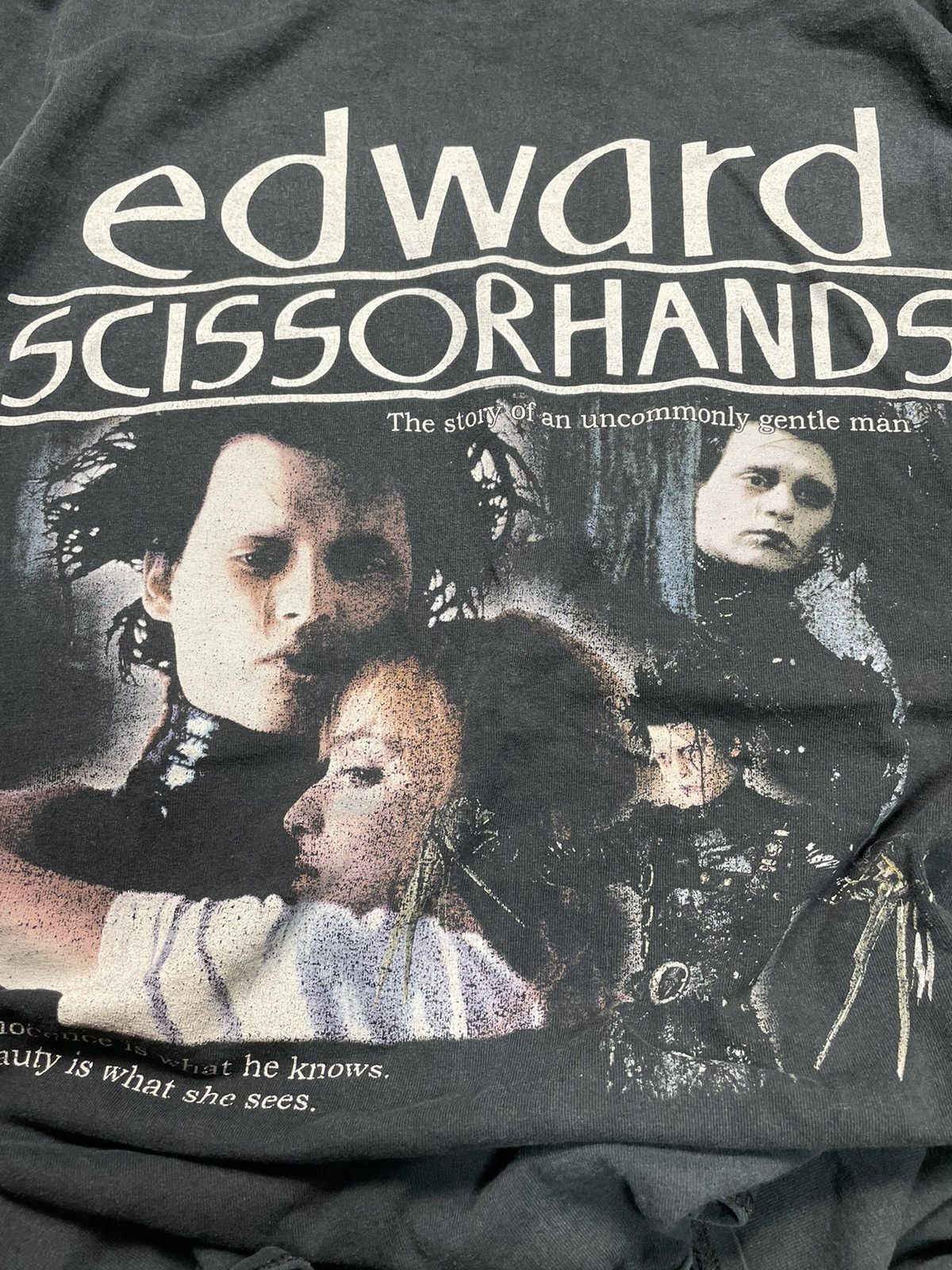 Other VTG 90s EDWARD SCISSORHANDS MOVIE RARE ARCHIVE SS TEE Size US XXL / EU 58 / 5 - 4 Thumbnail