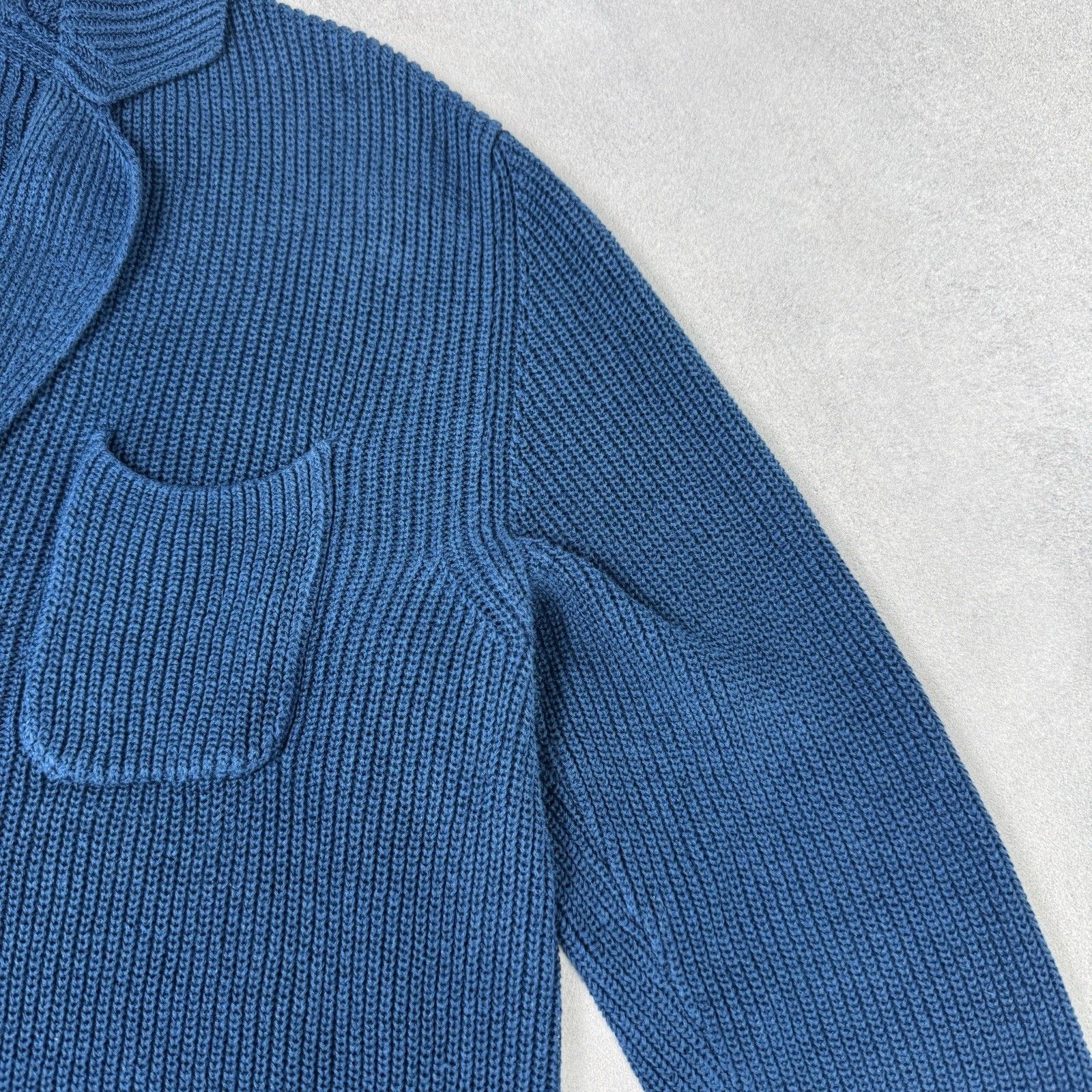 Zanone Zanone Men Cardigan Made In Italy Linen/Cotton Blue Size 48 Size US M / EU 48-50 / 2 - 8 Thumbnail