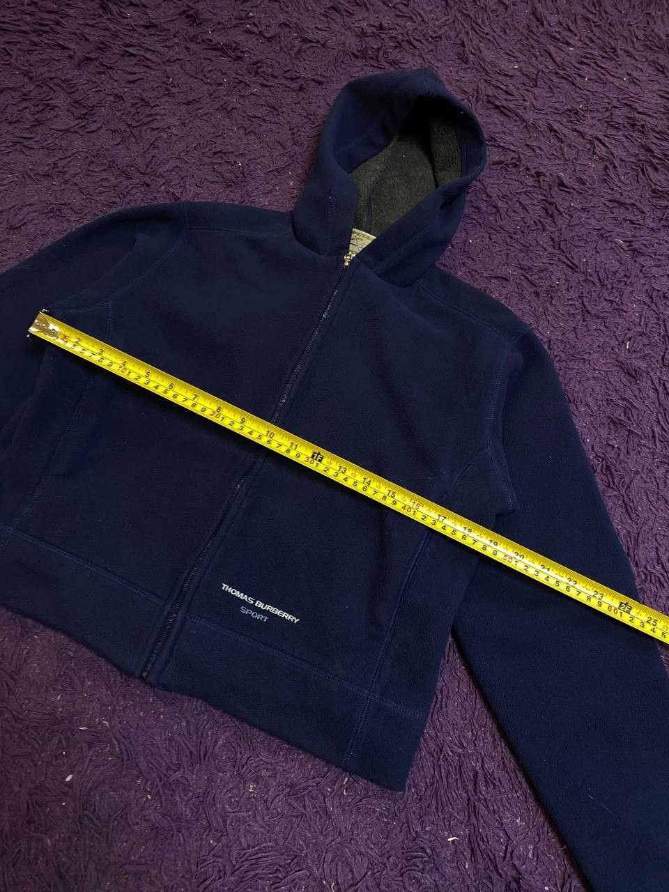 Burberry vintage crazy Y2K hoodie zip blue Thomas Burberry streetwear Size US S / EU 44-46 / 1 - 17 Thumbnail
