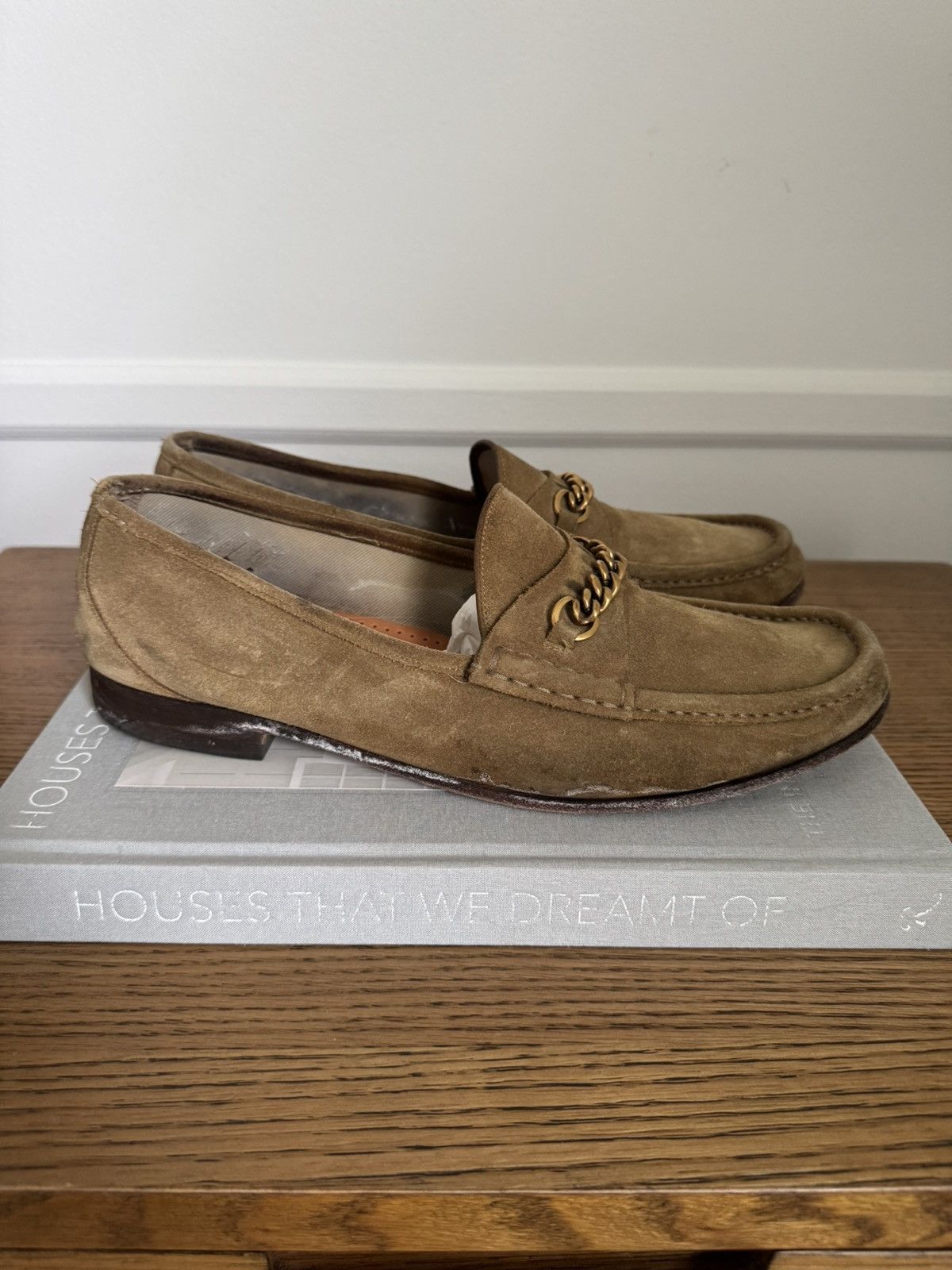 Tom Ford Tom Ford York Chain suede loafers Size US 10 / EU 43 - 1 Thumbnail