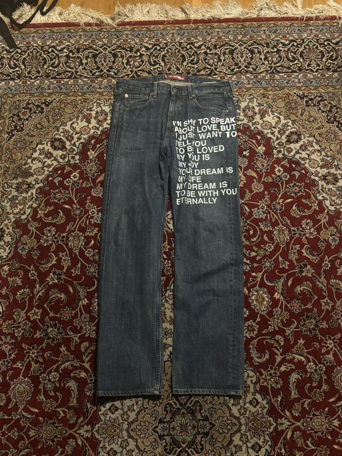 Junya Watanabe × Levi's S/S 2001 Junya Watanabe poem jeans Size US 33 - 3 Thumbnail