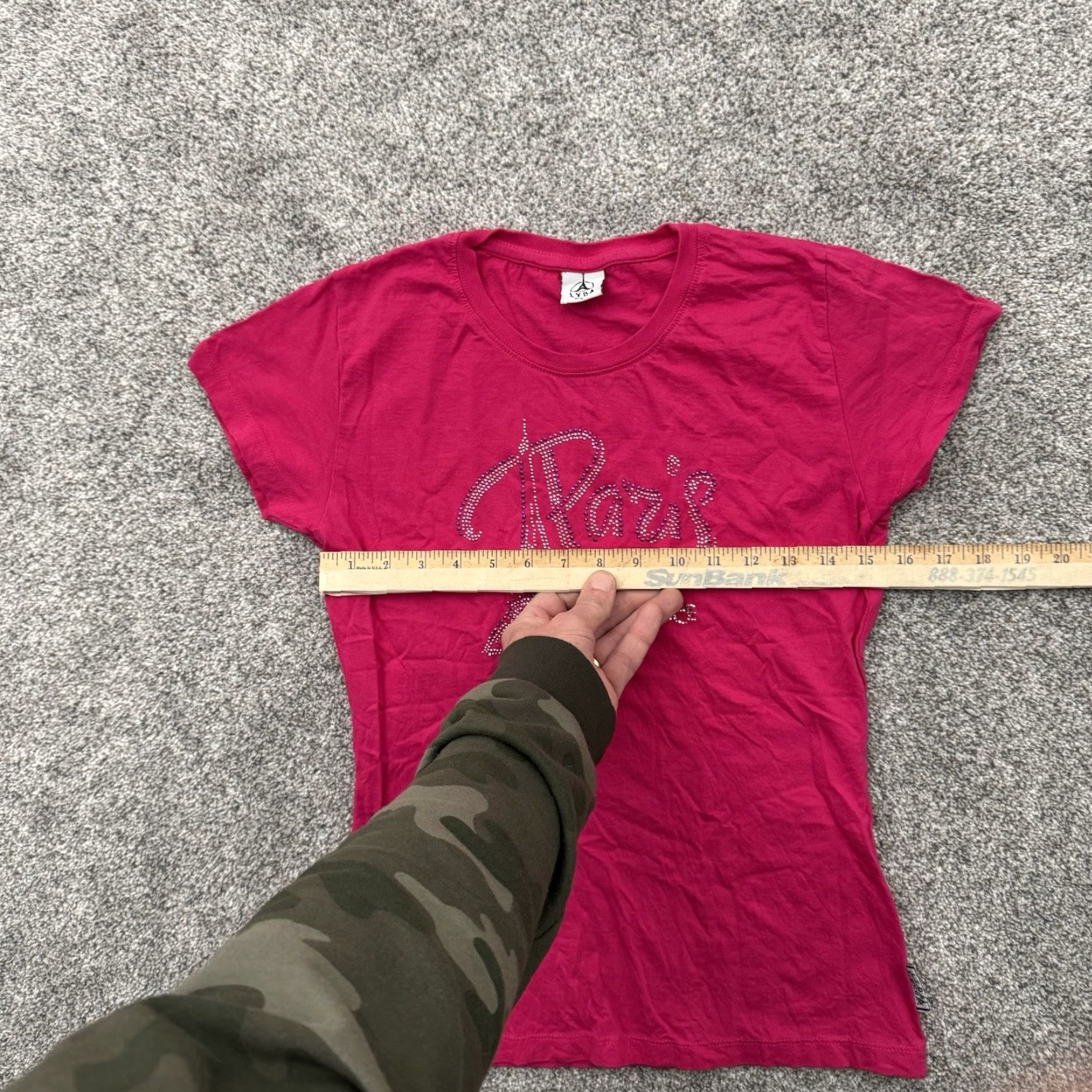 Vintage VINTAGE LYDA Paris Shirt Womens Large Pink 100% Cotton Short Sleeve Rhinestone Coquette Barbiecore City Paris Retro T-Shirt Mens? Wait. Size L / US 10 / IT 46 - 2 Thumbnail