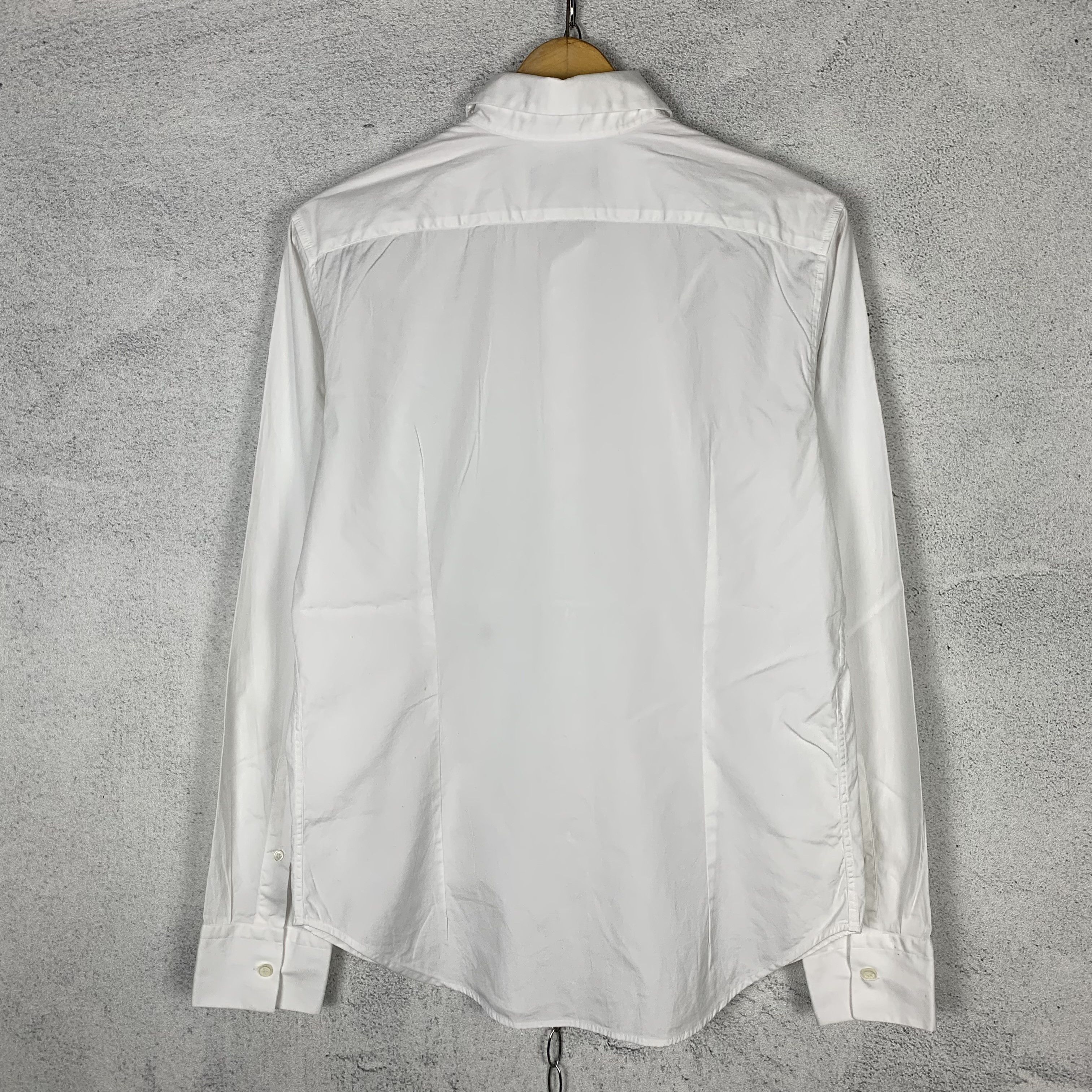 Raf Simons Raf Simons White Shirt Embroidery Logo Size US M / EU 48-50 / 2 - 2 Thumbnail