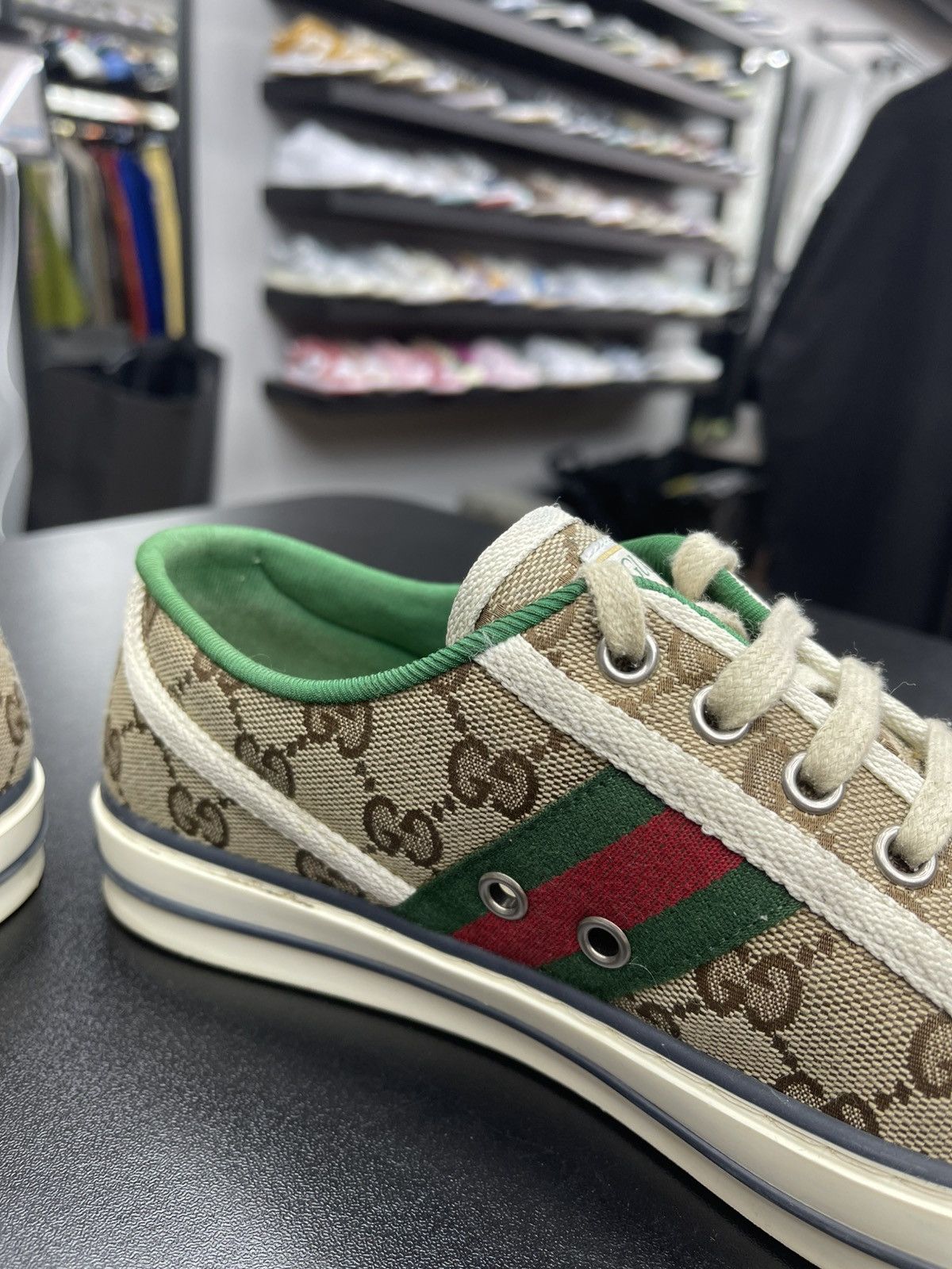 Gucci Size 38.5G/8.5 - Gucci Low Top Tennis 1977 Sneakers Size US 8.5 / IT 38.5 - 8 Thumbnail