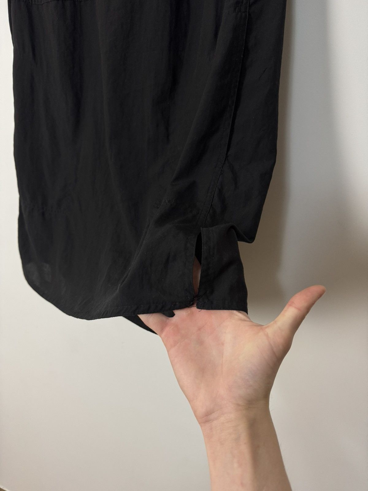 Acne Studios Vintage Acne Studios Black Avant Garde Frayed Collar Dress Size S / US 4 / IT 40 - 4 Thumbnail