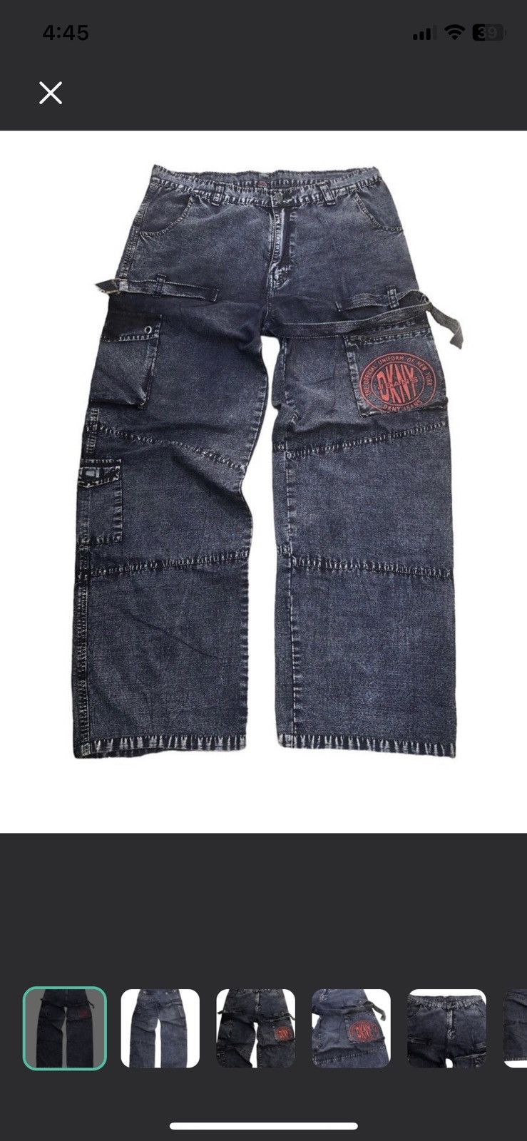 DKNY 🔥DKNY DONNA KARAN NEW YORK Gothic Y2K Rave Cyberpunk Pants Size US 34 / EU 50 - 1 Thumbnail