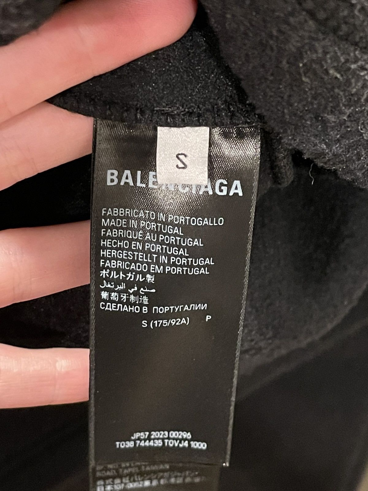 Balenciaga Balenciaga Paris Fleece Hoodie Size US S / EU 44-46 / 1 - 5 Thumbnail