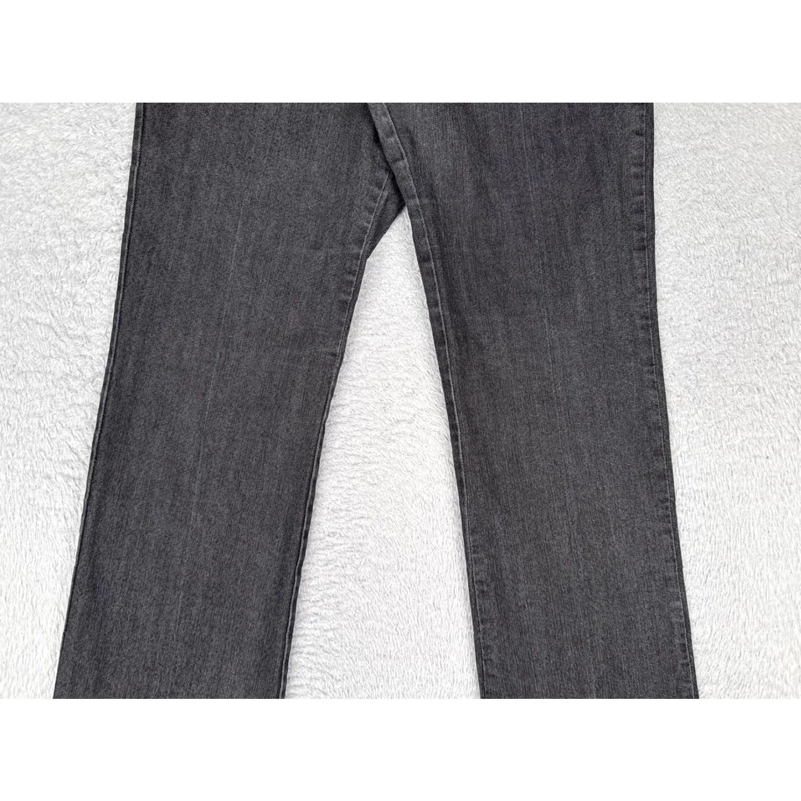 Vintage Maurices Pants Womens 4 Gray Chino Straight Leg Mid Rise Stretch Denim 28x30 Size 27" / US 4 / IT 40 - 3 Thumbnail