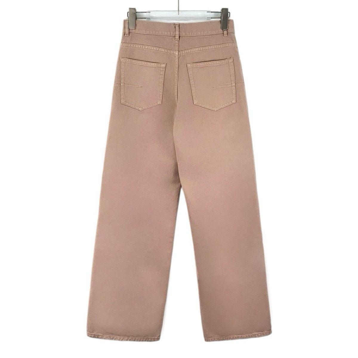 Dior Dior Light Pink Cotton Denim Wide-Leg Pants K26WX Size 24" / US 00 / IT 34 - 2 Thumbnail