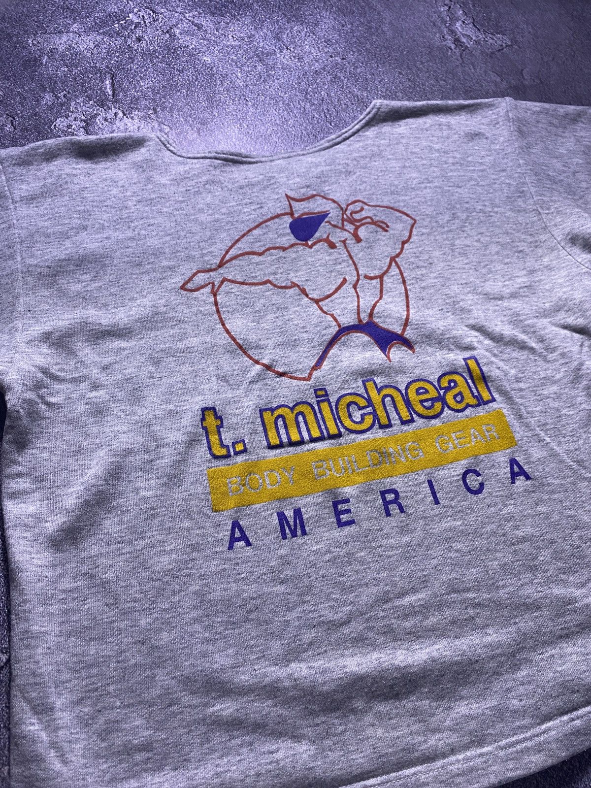 Vintage Vintage 80s 90s T. Micheal Bodybuilding Gear Sweatshirt Size US L / EU 52-54 / 3 - 2 Thumbnail