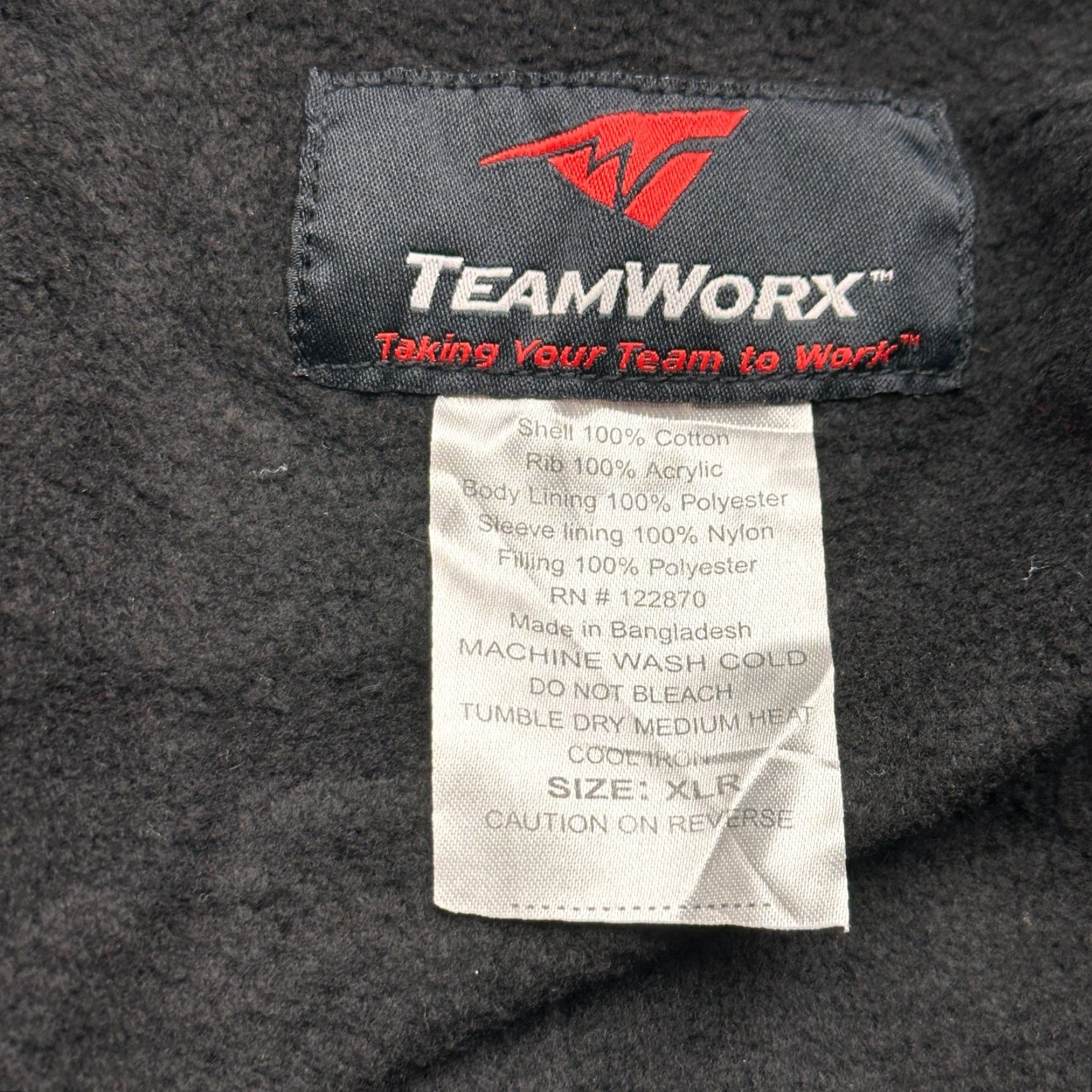 Vintage VINTAGE TeamWorx Arkansas Razorbacks Duck Canvas Work Jacket Mens XL Zip Hooded Lined Size US XL / EU 56 / 4 - 2 Thumbnail