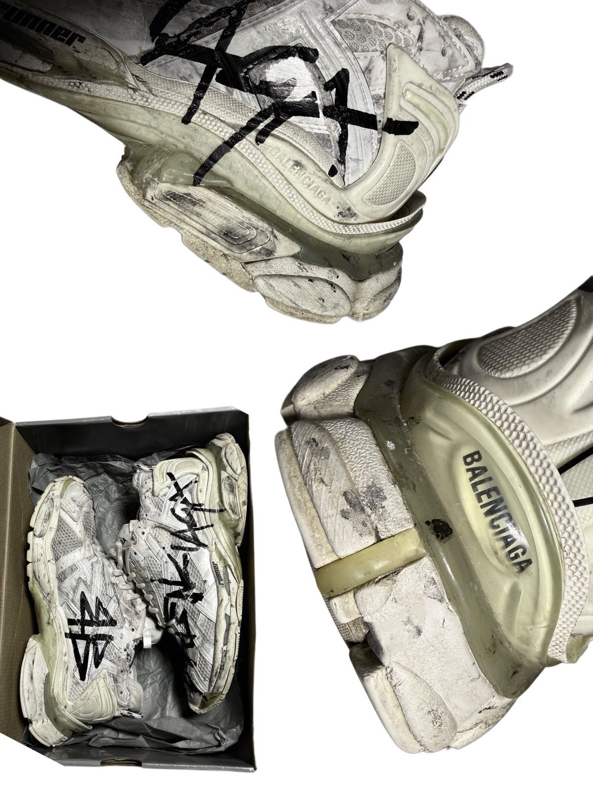 Balenciaga BALENCIAGA Runner Graffiti Sneakers Size US 10 / IT 40 - 4 Thumbnail