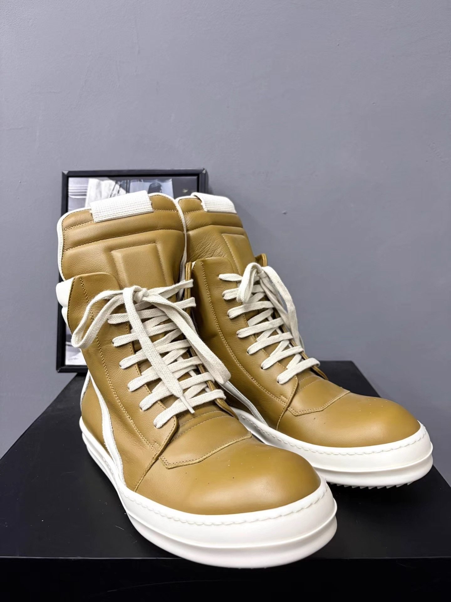 Rick Owens Rick Owens Mainline Geobasket High-Top Shoes K34 Size US 7 / EU 40 - 3 Thumbnail