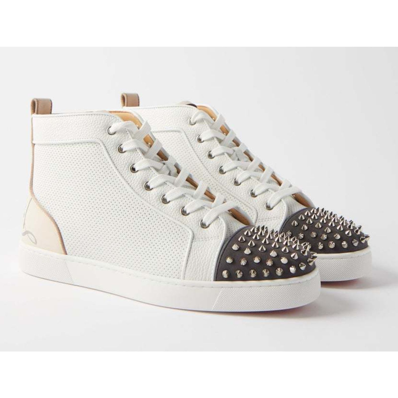 Christian Louboutin Christian Louboutin Lou Spikes Perforated High Top Sneaker Size US 9 / EU 42 - 3 Thumbnail