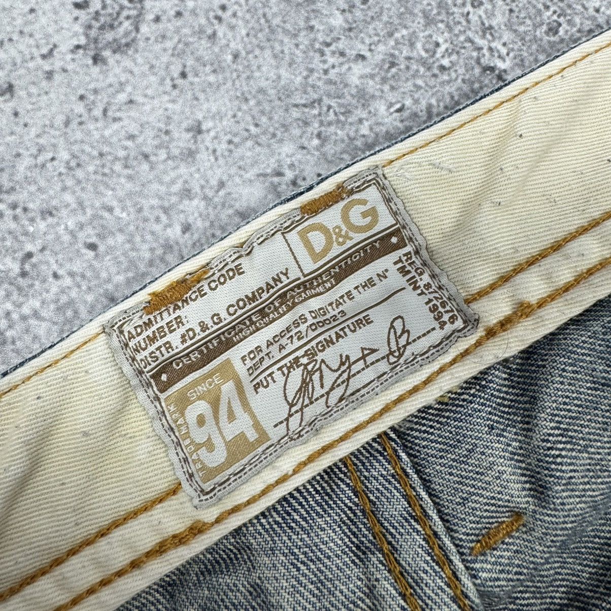Dolce & Gabbana Vintage Dolce & Gabbana Distressed Avant Garde Denim Jeans Size US 35 - 12 Thumbnail