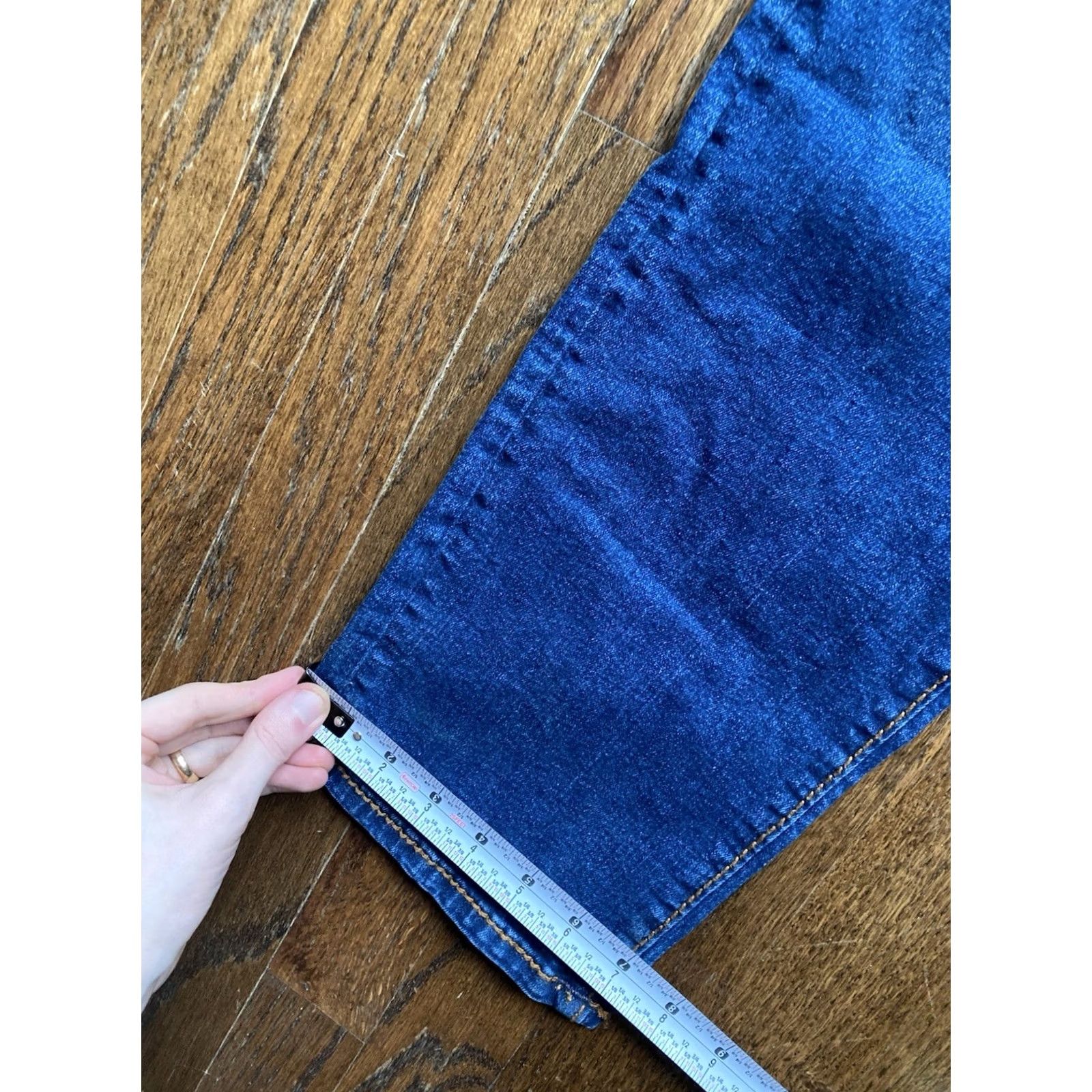 True Religion True Religion Jeans Mens Size 38x32 Slim Straight Blue Denim Regular Inseam 32 Pockets World Tour Size US 38 / EU 54 - 3 Thumbnail