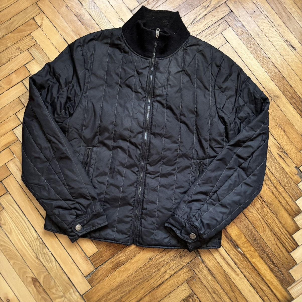 Armani × Vintage Vintage Quilted Armani Jeans Jacket Size US M / EU 48-50 / 2 - 1 Thumbnail