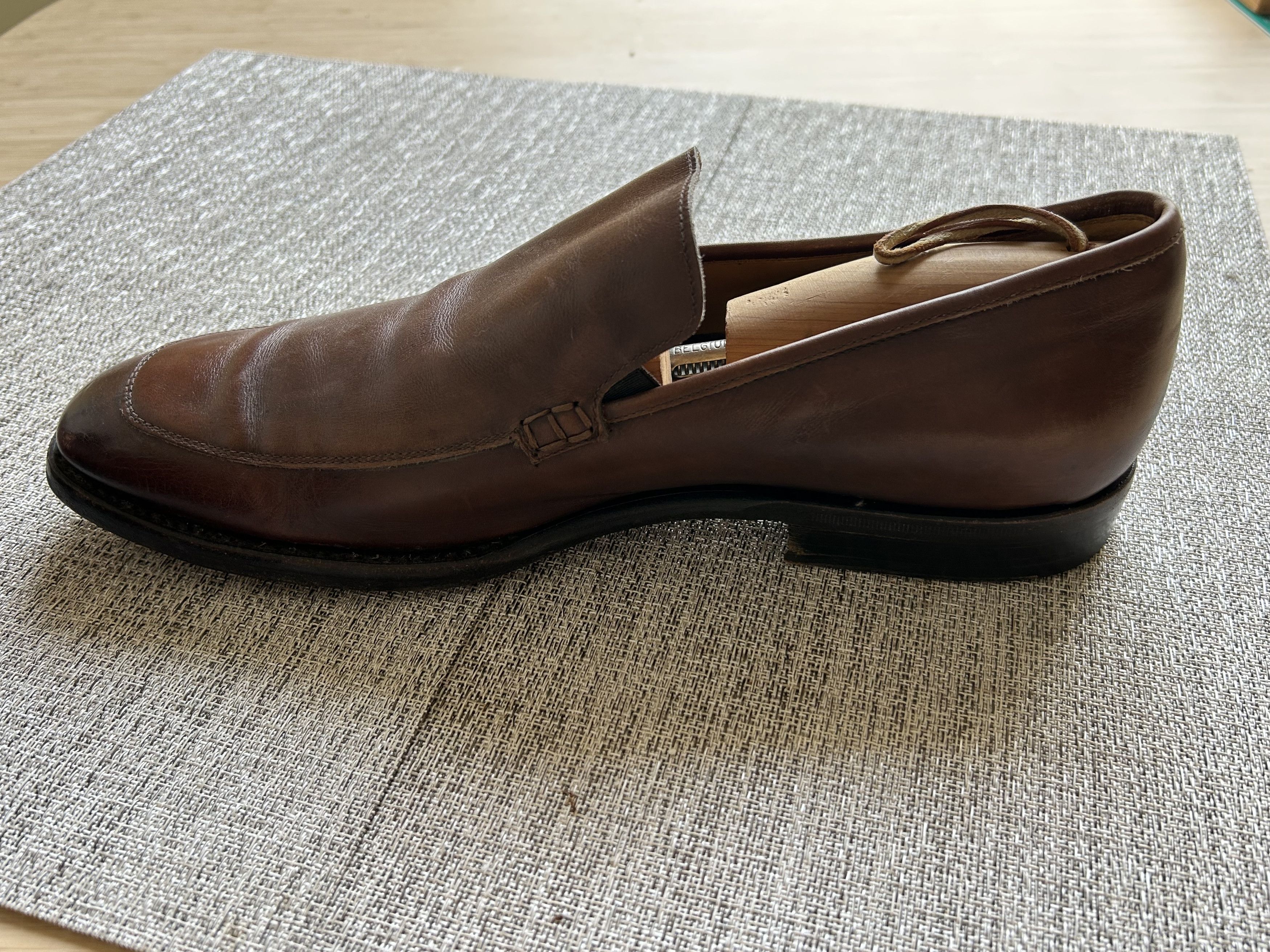 Other Varda Italian Leather Slip On Loafers Size US 11 / EU 44 - 4 Thumbnail