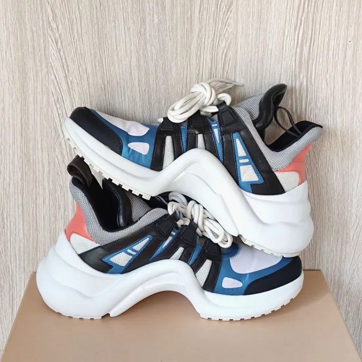 Louis Vuitton Louis Vuitton Leather Sports Casual Sneakers -2508 Size US 7.5 / EU 40-41 - 6 Thumbnail