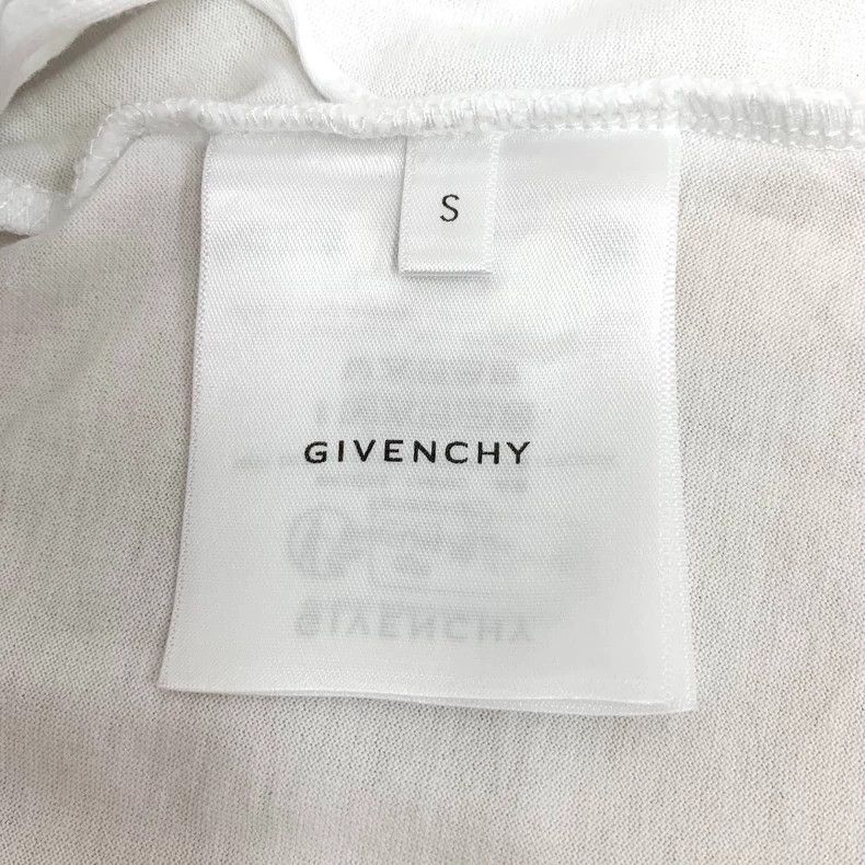Givenchy Givenchy White Logo Stamp Cotton Crew Neck T-Shirt Size US S / EU 44-46 / 1 - 7 Thumbnail