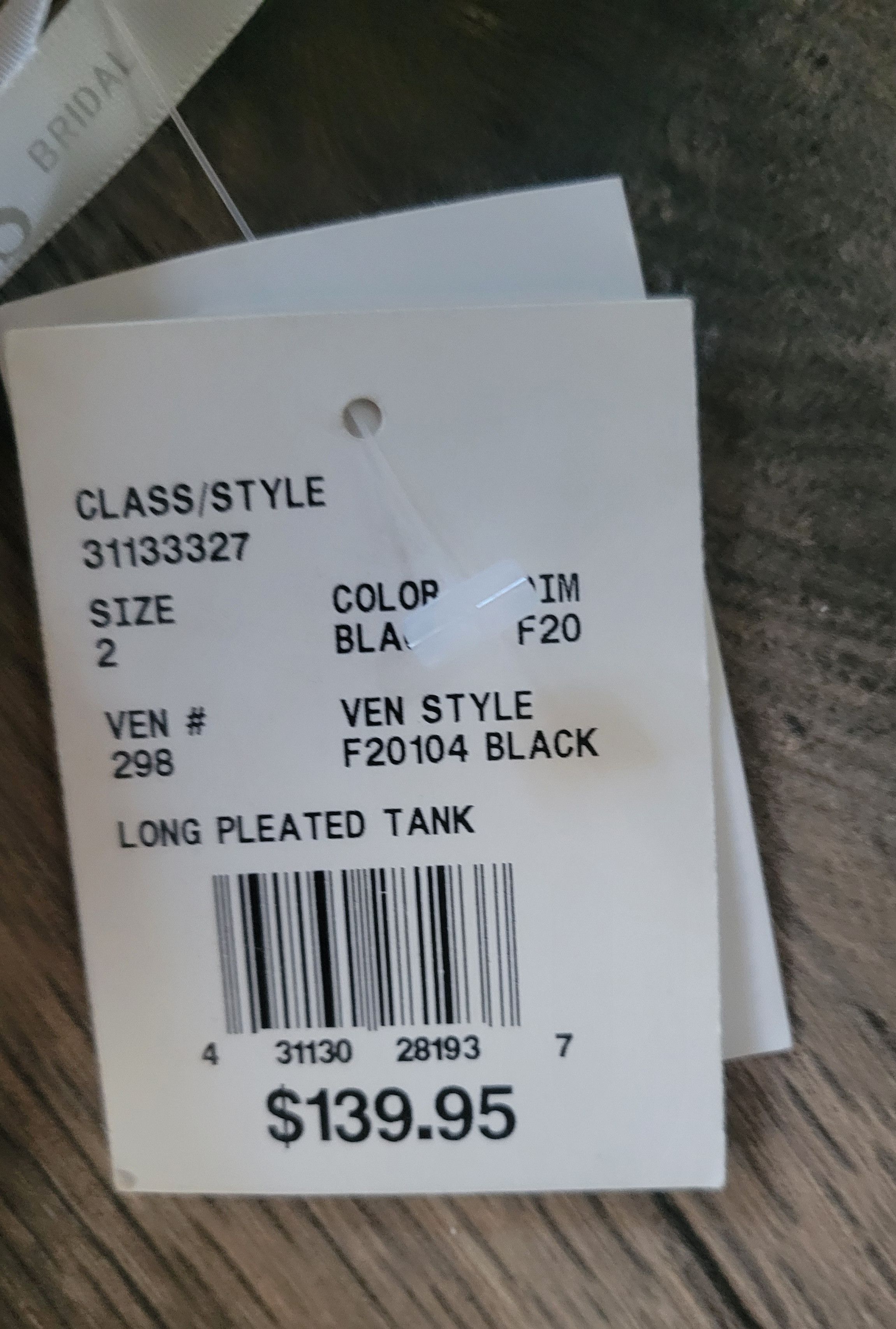 Other DAVIDS BRIDAL BLACK LONG PLEATED TANK FORMAL DRESS SIZE 2 Size XS / US 0-2 / IT 36-38 - 8 Thumbnail