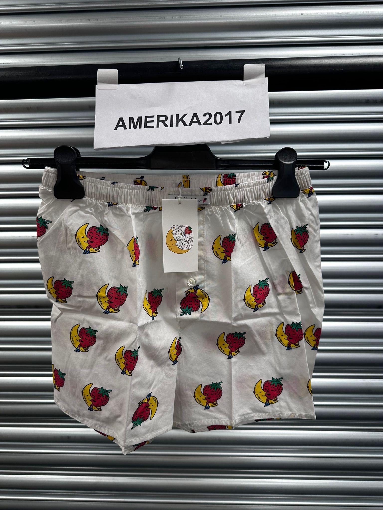 Logo Printed Boxer Woven