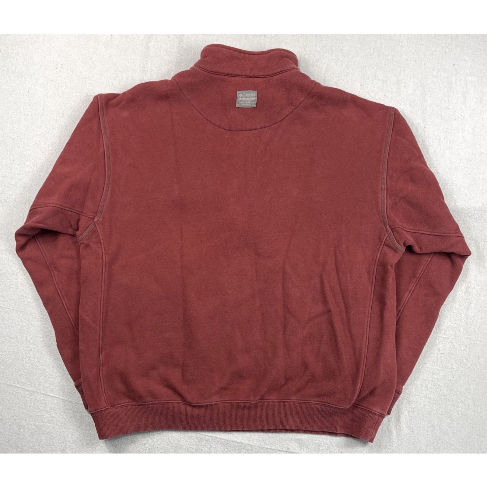 Rusty VINTAGE Columbia Sweatshirt 1/4 Zip Pullover Rugged Rust Red Hiking Mens L Size 90s Activewear Clothing Size US L / EU 52-54 / 3 - 2 Thumbnail