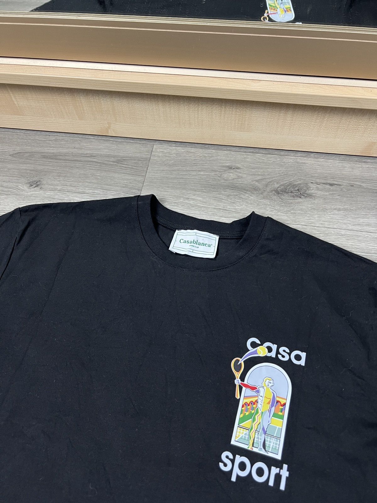Casablanca Casablanca Men's Le Jeu Colore Casa Sport T-Shirt Black Size US L / EU 52-54 / 3 - 3 Thumbnail