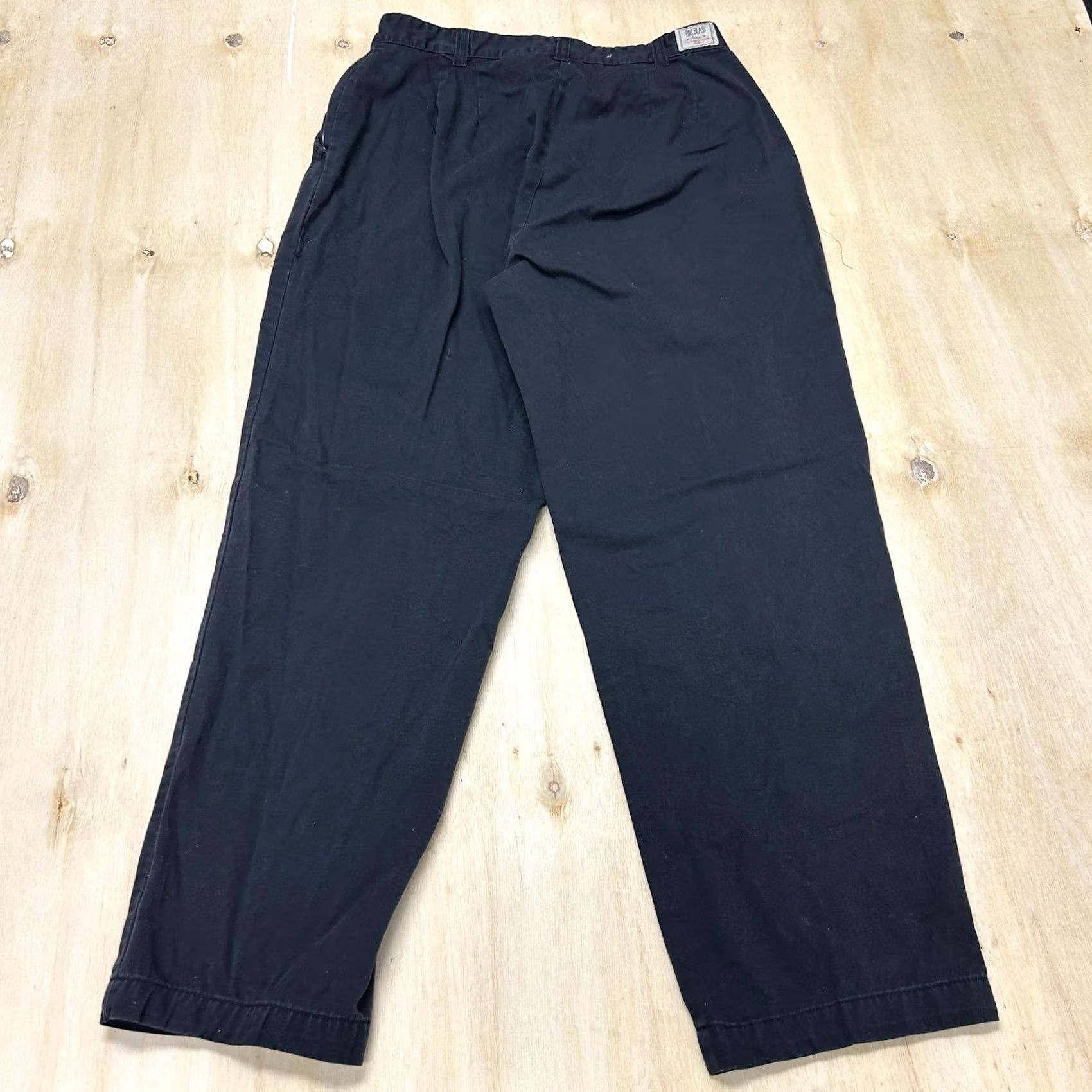 Bill Blass Bill Blass Pants Womens 12 Black Twill Chino Regular Fit Casual Office Pockets Size 34" / US 12 / IT 48 - 3 Thumbnail