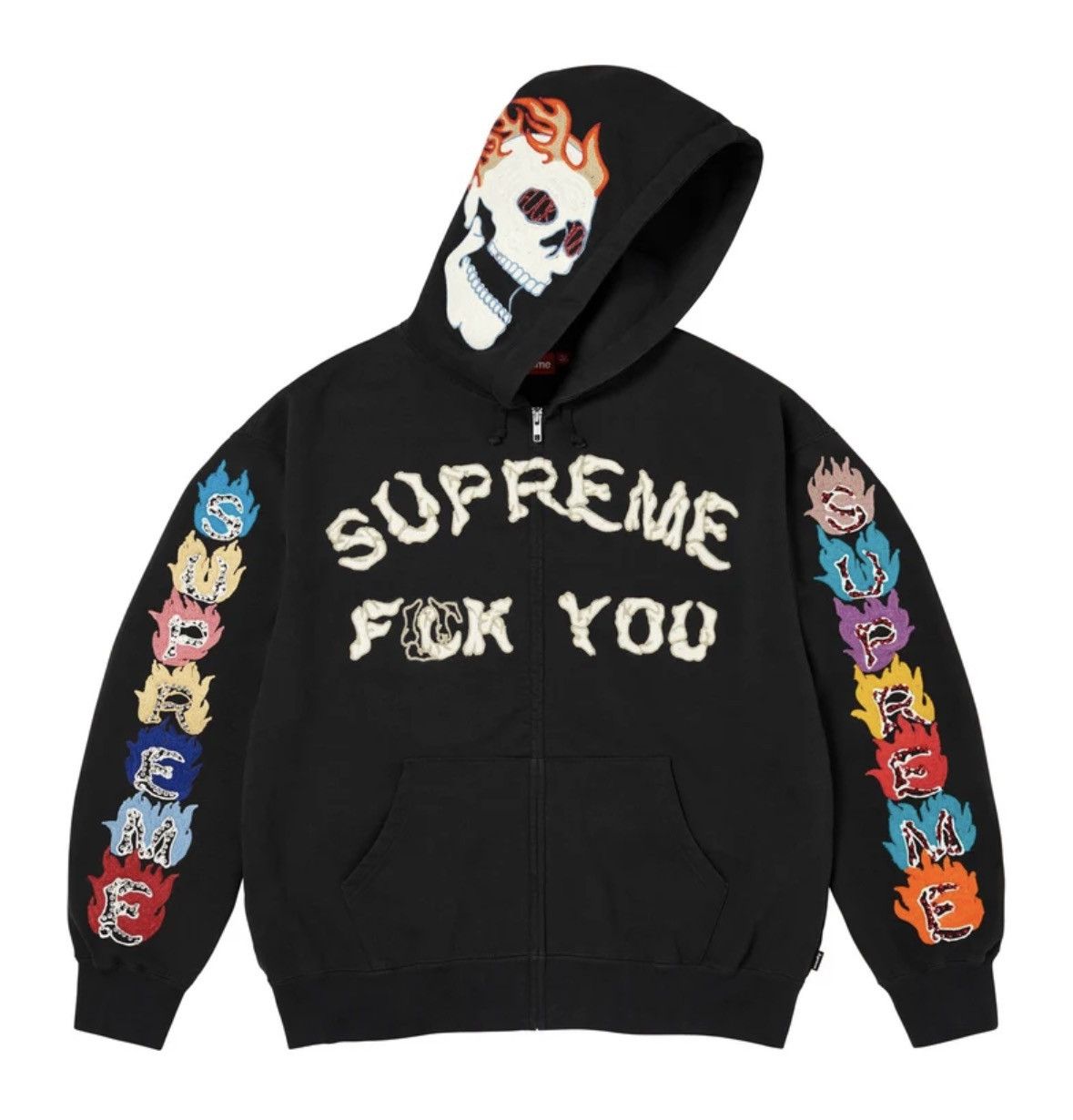 Supreme × Undercover Supreme Undercover Black Zip Up Hoodie