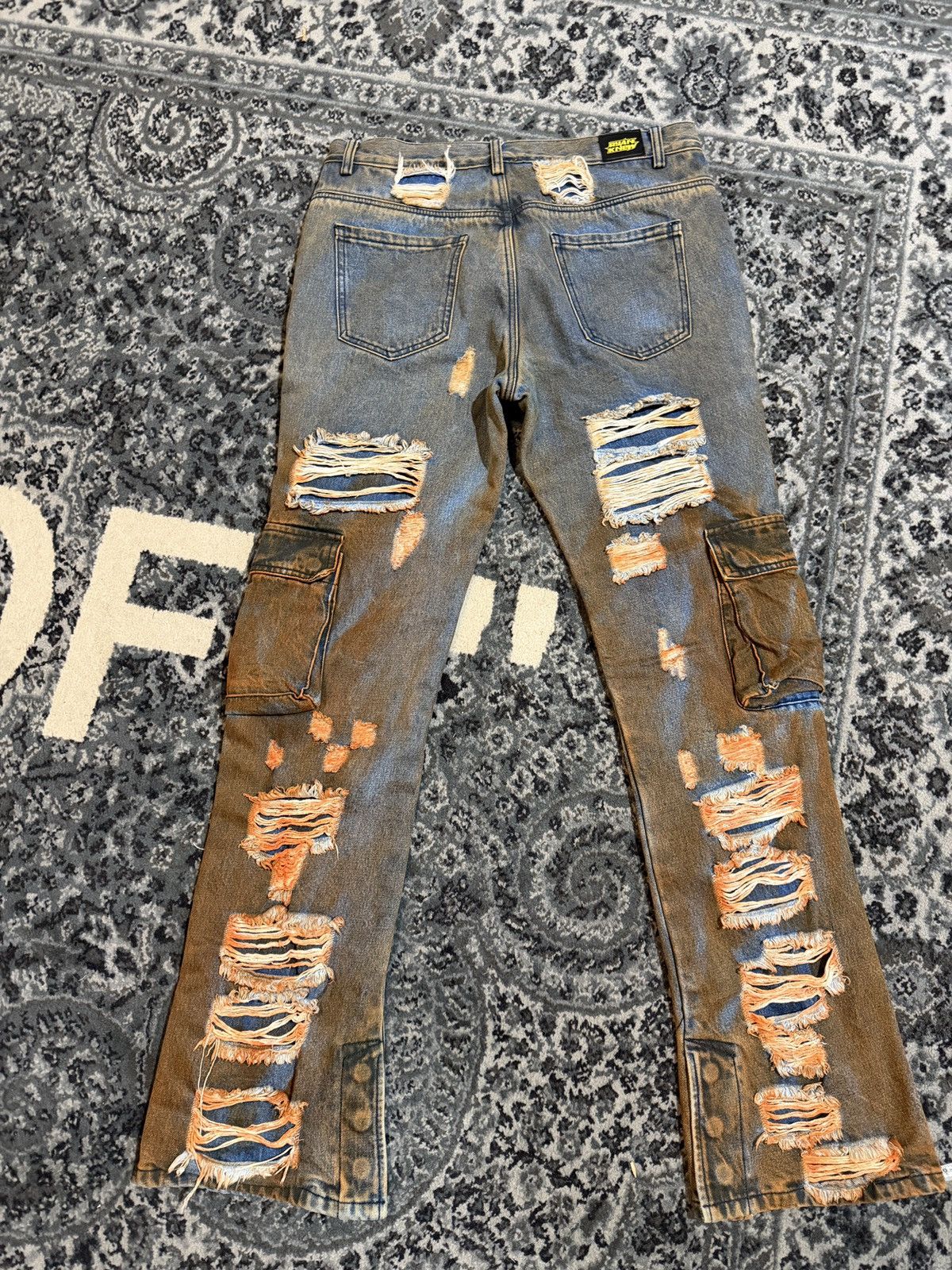 Ryan Knew Ryan Knew denim blue orange Size US 32 / EU 48 - 5 Thumbnail