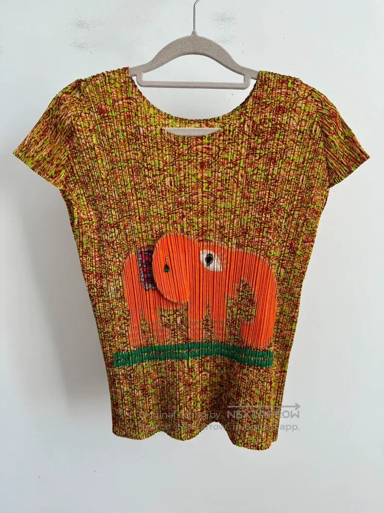 Issey Miyake Issey Miyake Yellow Short Sleeve Size L / US 10 / IT 46 - 1 Thumbnail