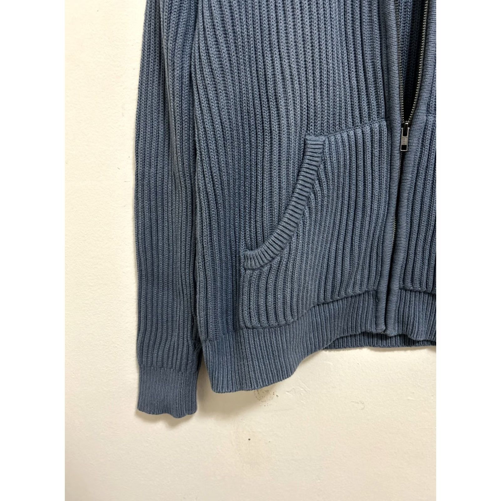 Vintage VINTAGE LL Bean Sweater Mens Medium Navy Blue Full Zip Heavyweight Knit Size US M / EU 48-50 / 2 - 7 Thumbnail