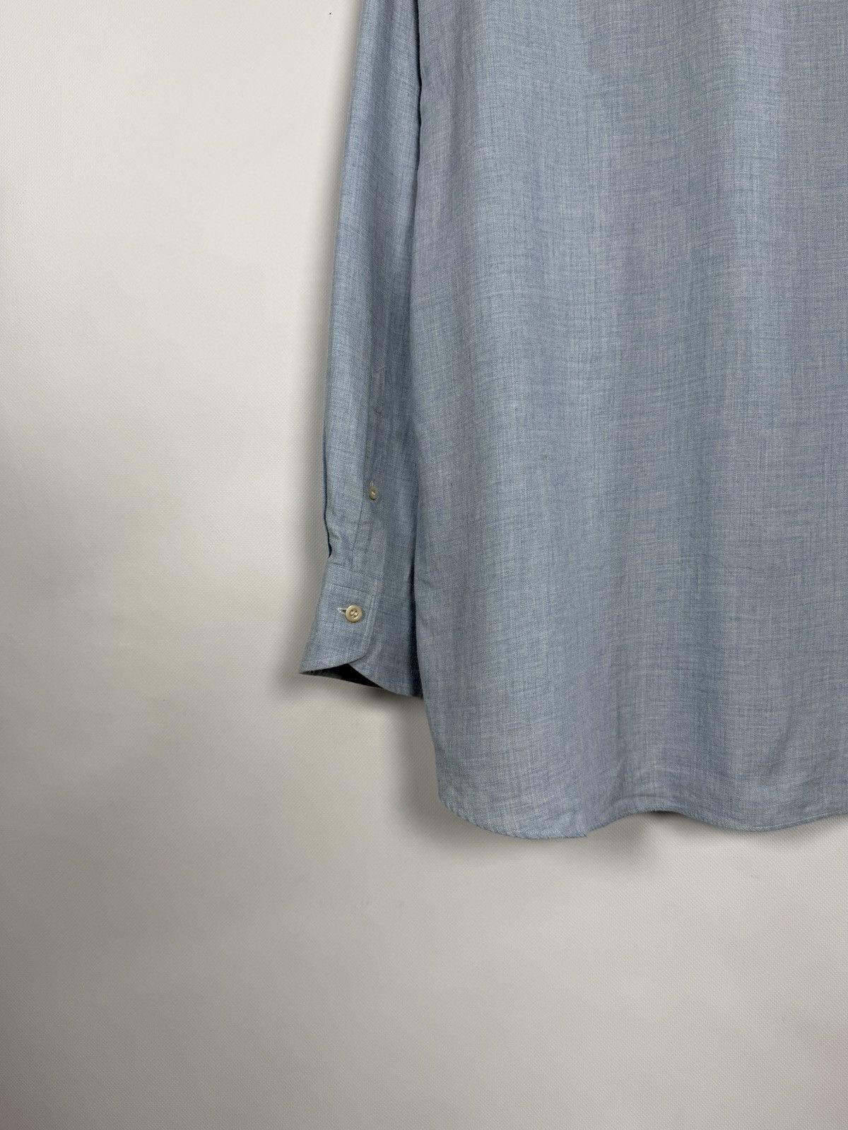 Other BRULI Swiss Made Long Sleeve Shirt Button Up Cotton / Wool Size US XL / EU 56 / 4 - 12 Thumbnail