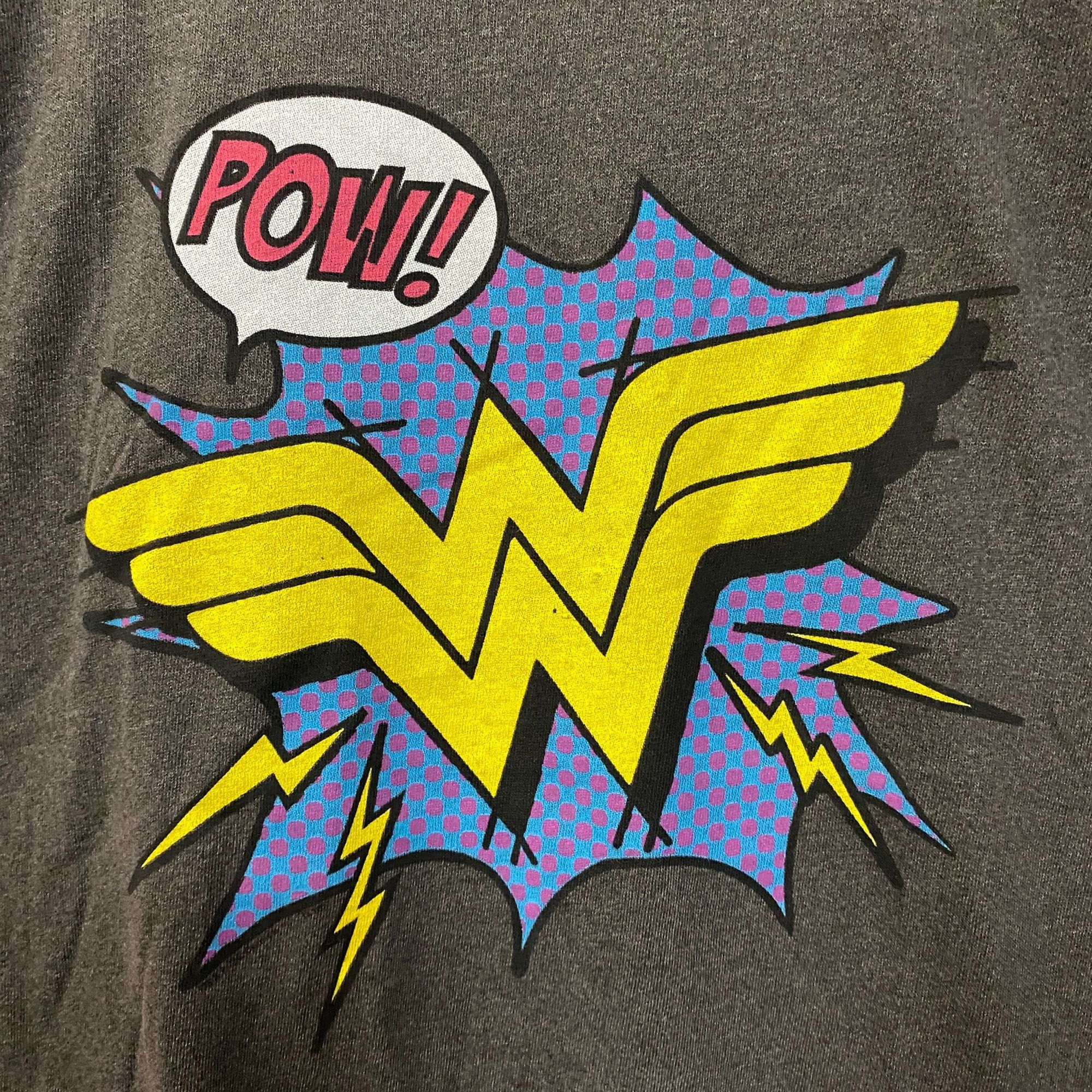 DC Wonder Woman Logo Pow Classic Comic Book Aesthetic T-Shirt S Size US S / EU 44-46 / 1 - 2 Thumbnail