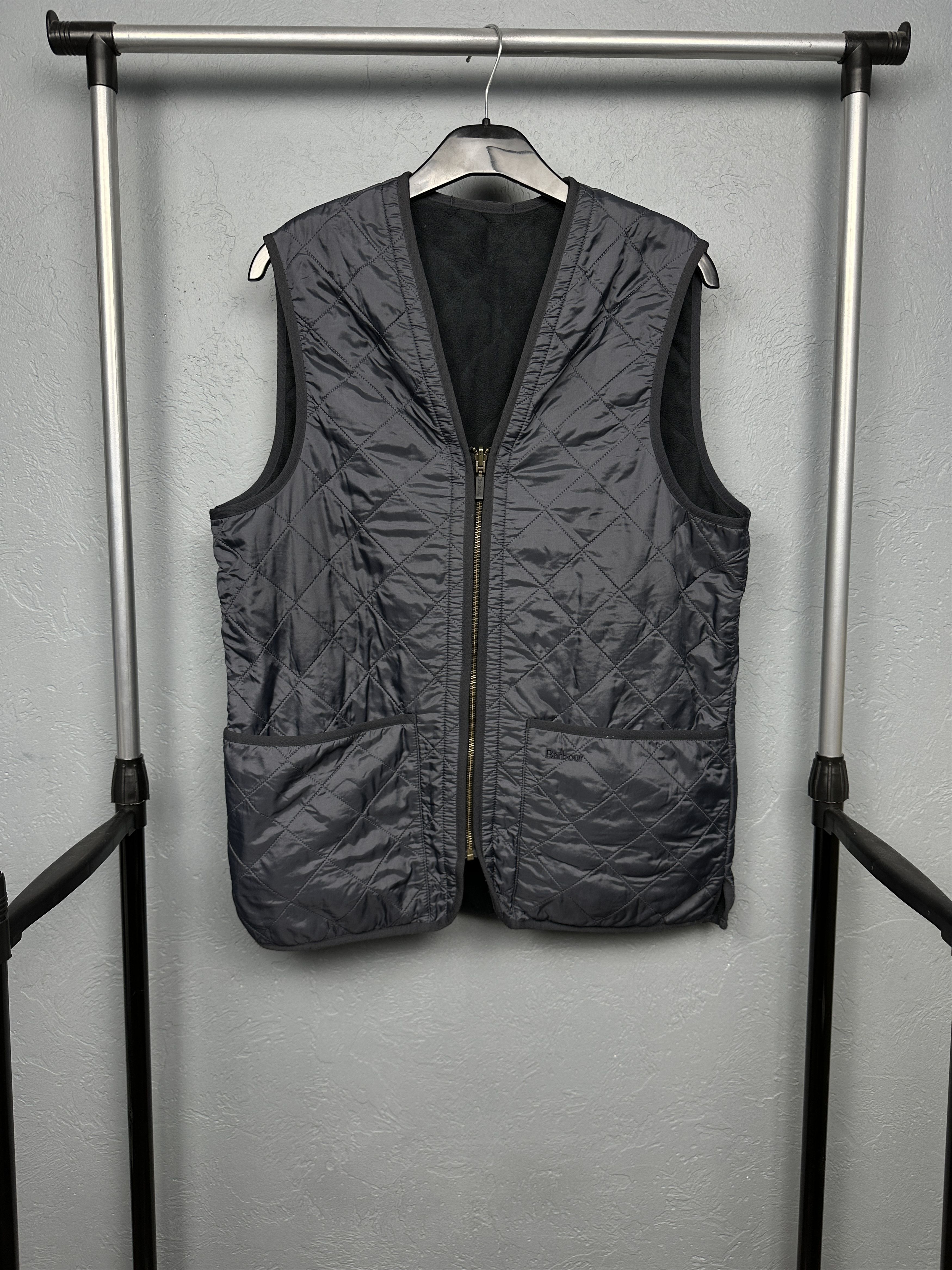 Barbour Mens Polarquilt Waistcoat/Zip Gilet Quilted Vest