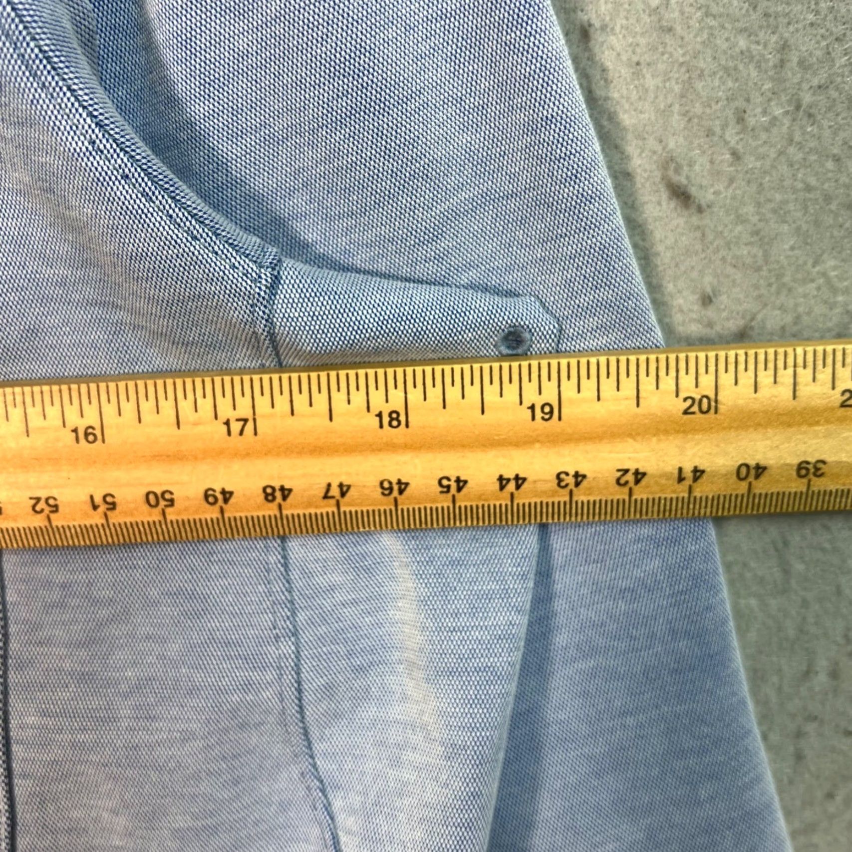 Lululemon Lululemon Mens Size Small Blue Button-Up Pocket Shirt Long Sleeve Stretch Size US S / EU 44-46 / 1 - 3 Thumbnail