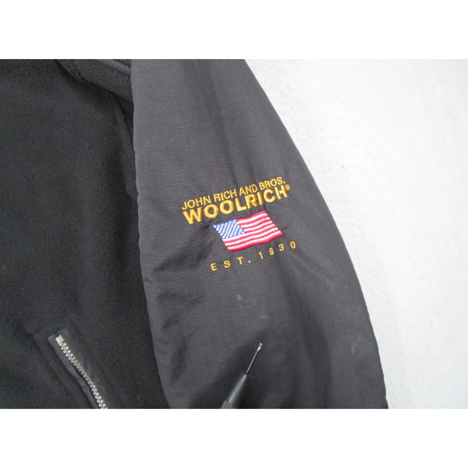 Vintage VINTAGE Woolrich Jacket Mens Large Black Full Zip Fleece Workwear John Rich Bros Fashion Woolrich Size US L / EU 52-54 / 3 - 4 Thumbnail