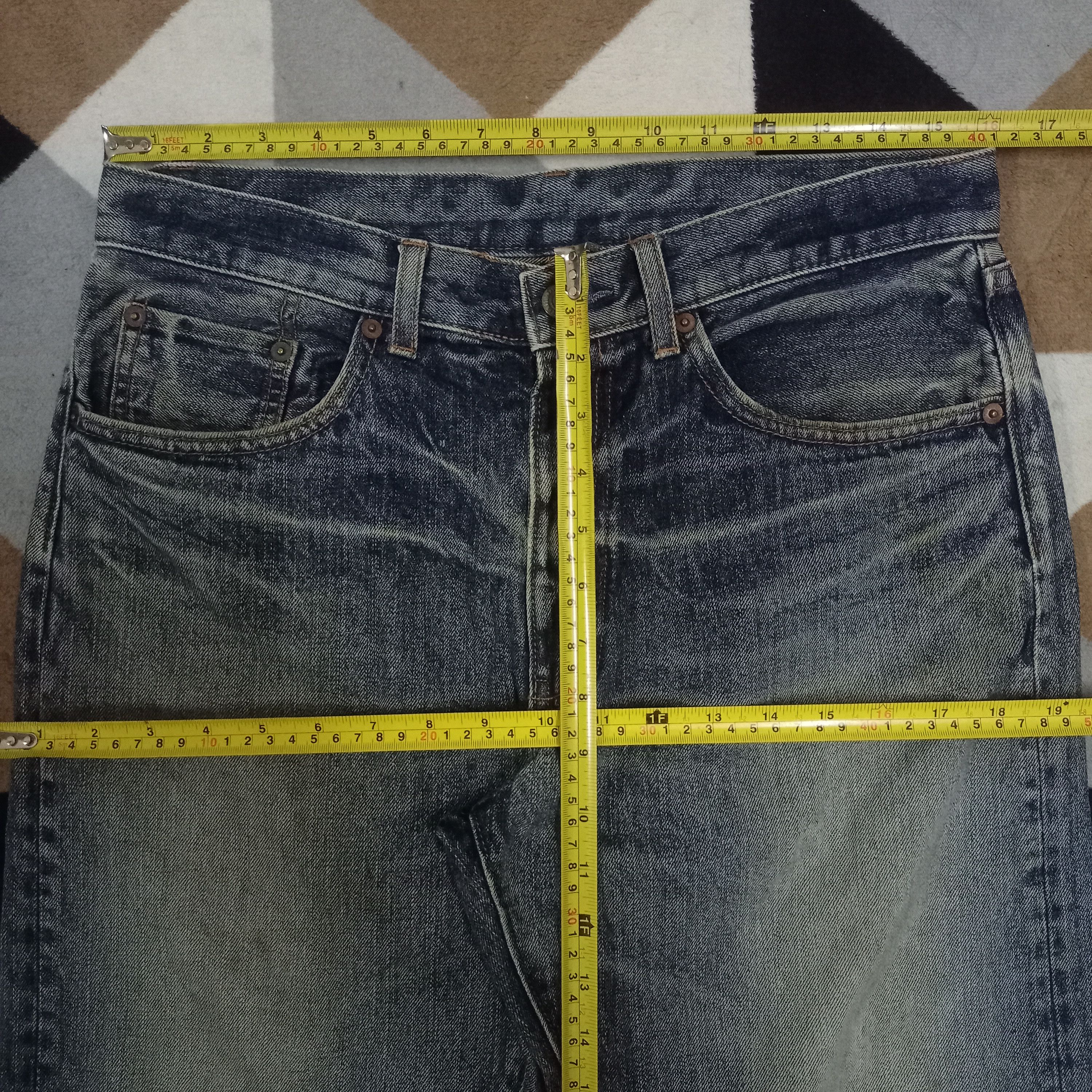 Japanese Brand Vintage Japanese Brand Thrashed Style Baggy Jeans Size US 32 / EU 48 - 8 Thumbnail