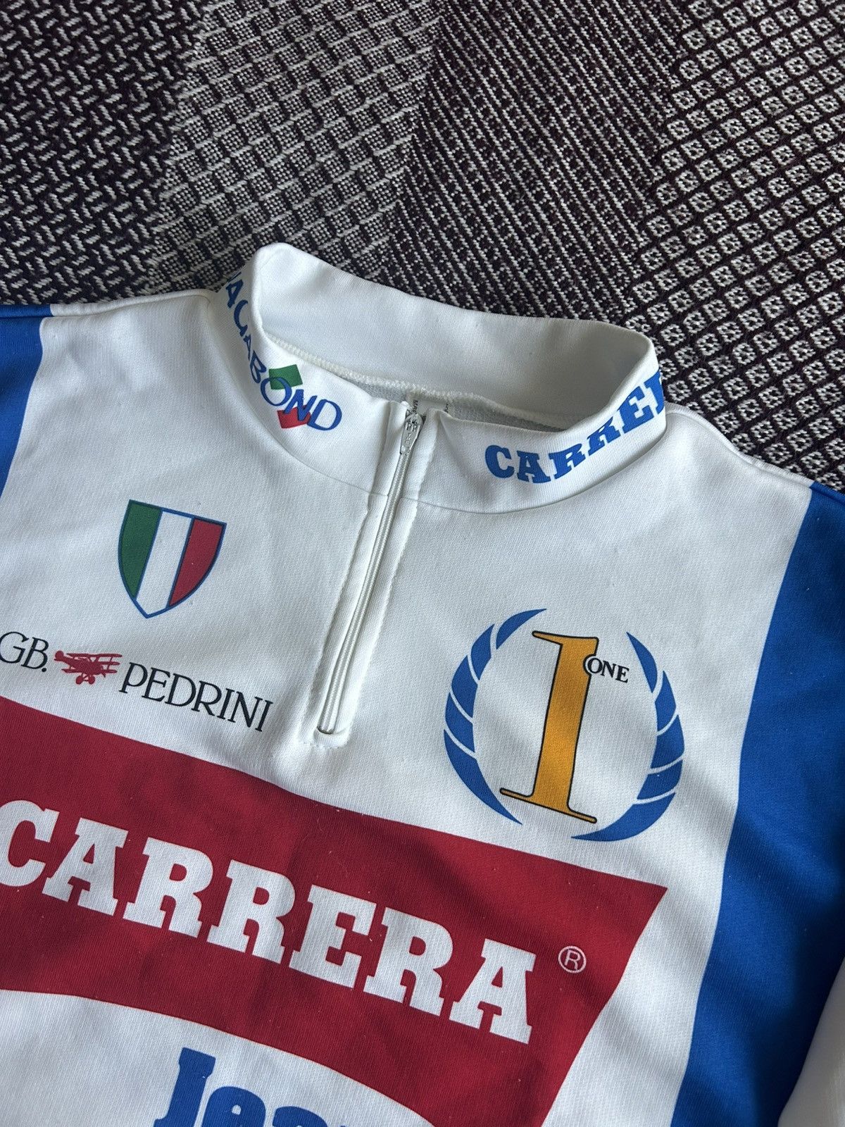 Carrera CARRERA JEANS VINTAGE 90s CYCLING SHIRT BIKE JERSEY SIZE L Size US L / EU 52-54 / 3 - 7 Thumbnail