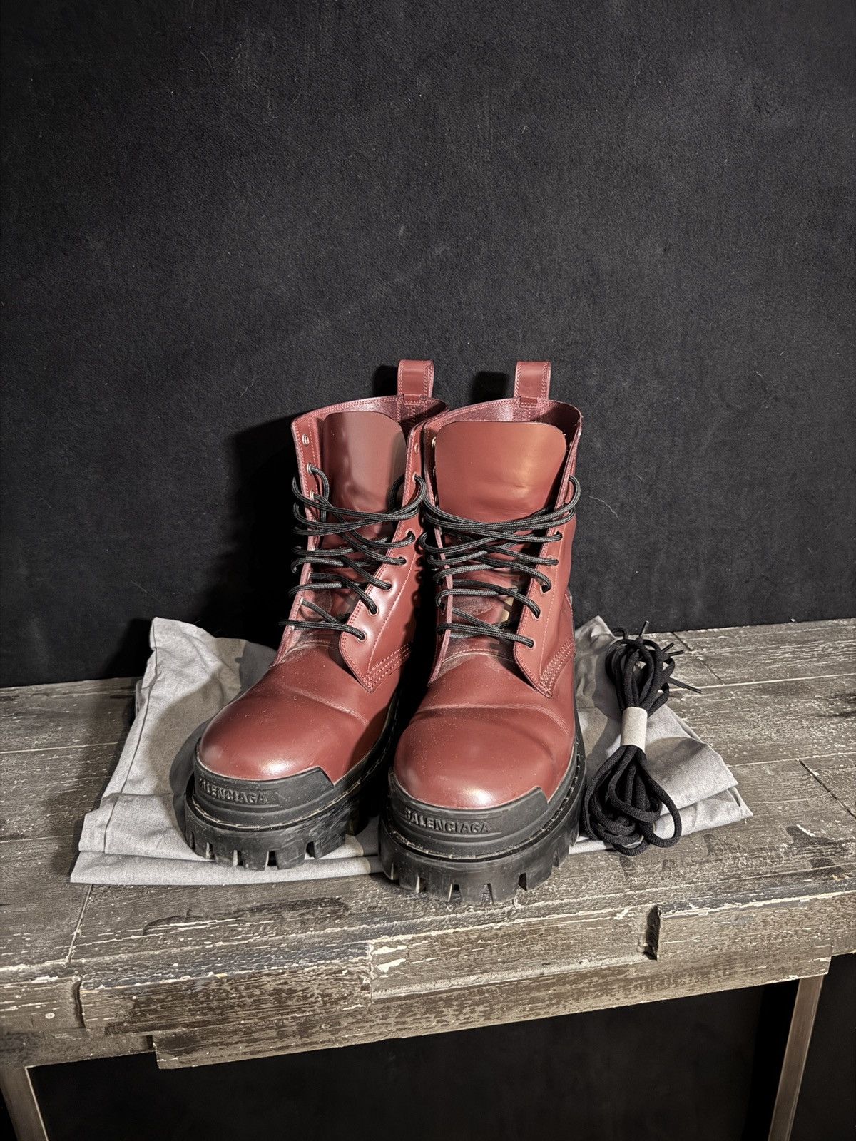 Balenciaga Balenciaga Leather Strike Boots Size US 8 / EU 41 - 1 Thumbnail