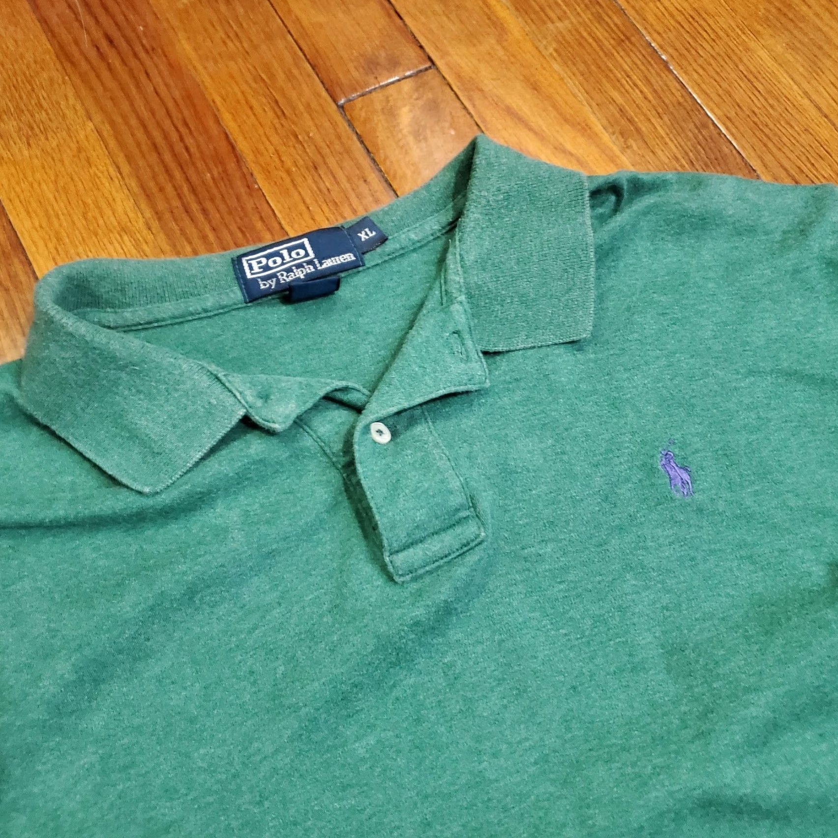 Polo Ralph Lauren Polo Ralph Lauren Polo Shirt Mens XL Green Long Sleeve Pony Logo Casual Cotton Size US XL / EU 56 / 4 - 5 Thumbnail