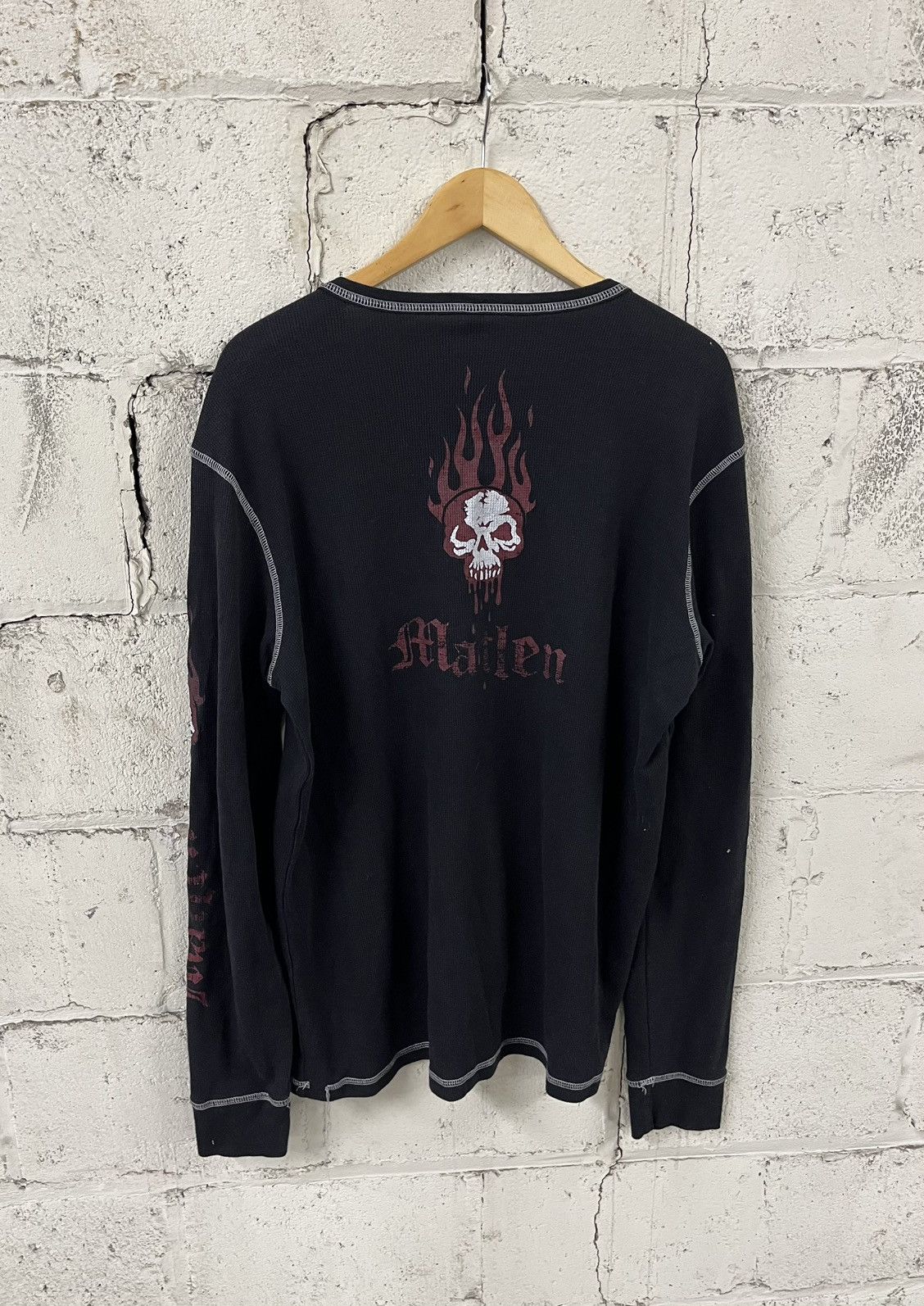 Affliction Y2k affliction style thermal grunge opium skater flames Size US XL / EU 56 / 4 - 6 Thumbnail