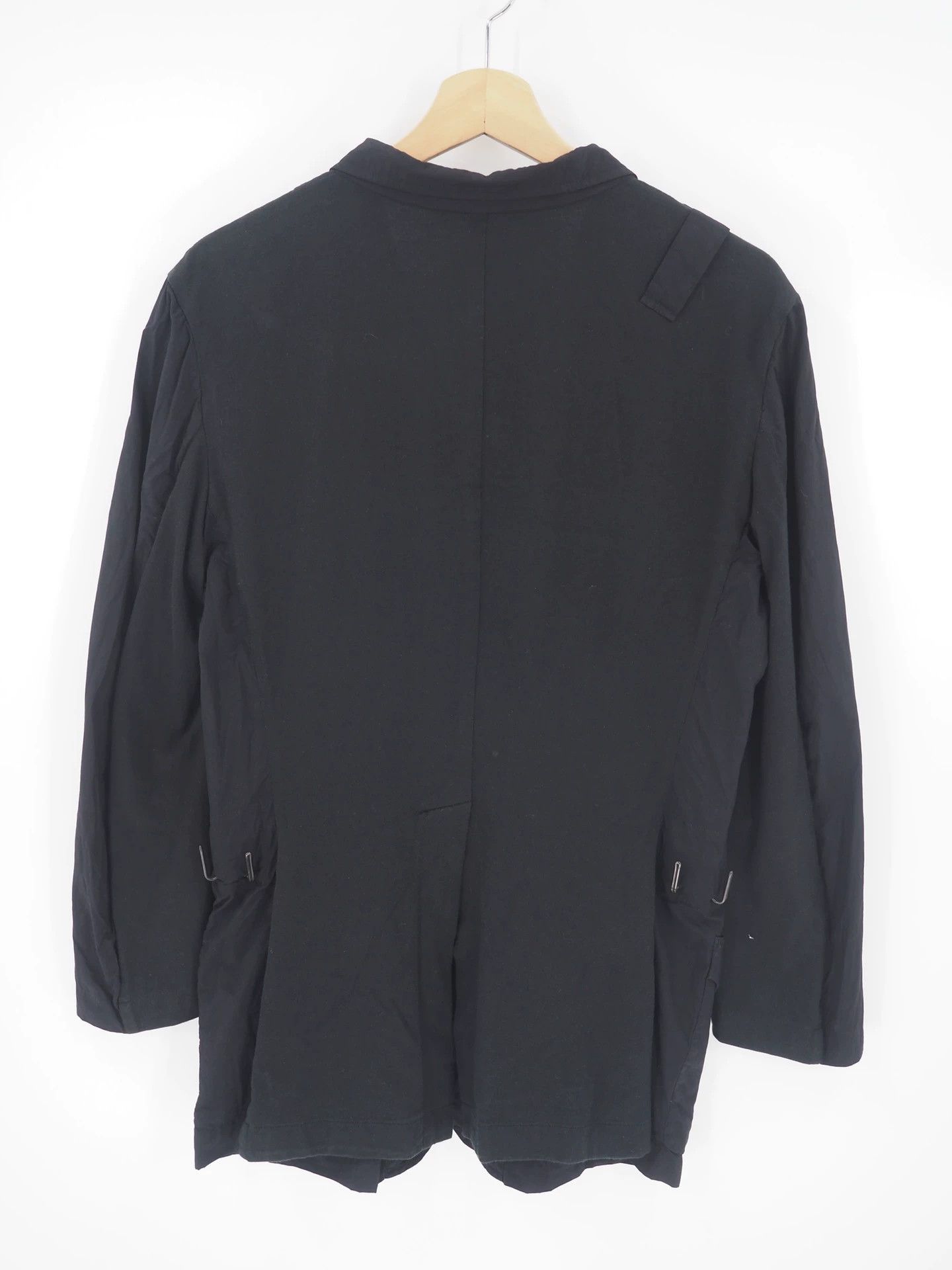 Yohji Yamamoto Yohji Yamamoto Black Thin Nylon Jacket Size US L / EU 52-54 / 3 - 3 Thumbnail