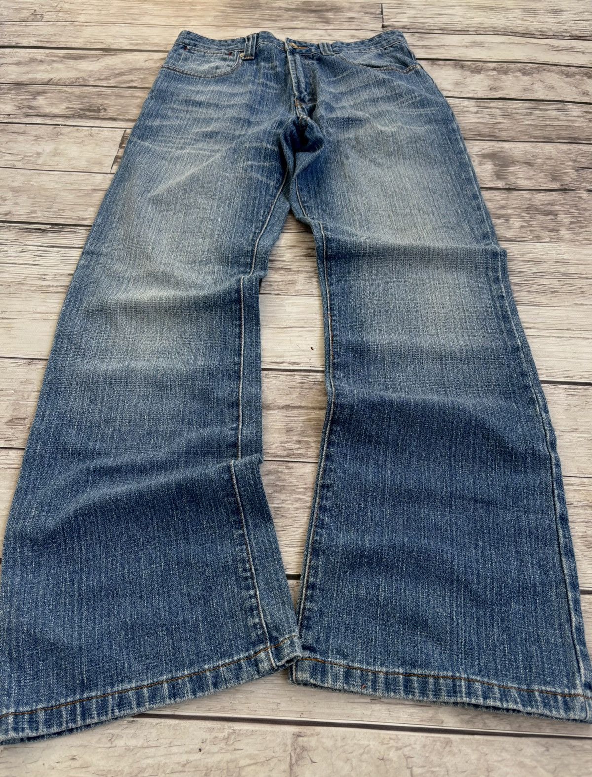 If Six Was Nine × Japanese Brand × Vintage VTG Rick Owens Junya Watanabe Style Classic Baggy Jeans 90S Size US 32 / EU 48 - 2 Thumbnail