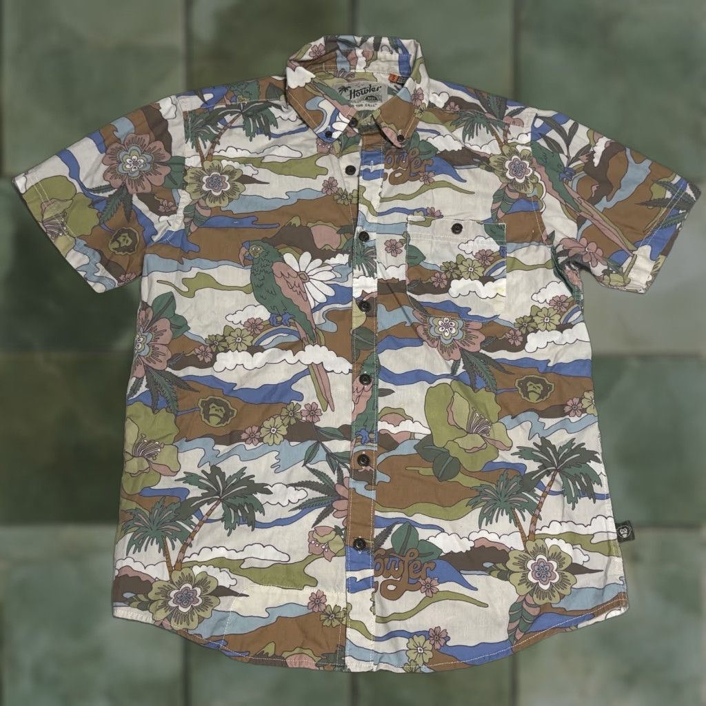 Howler Brothers VINTAGE Howler Bros Heed the Call Hawaiian Shirt Mens Size Small Size US M / EU 48-50 / 2 - 1 Thumbnail