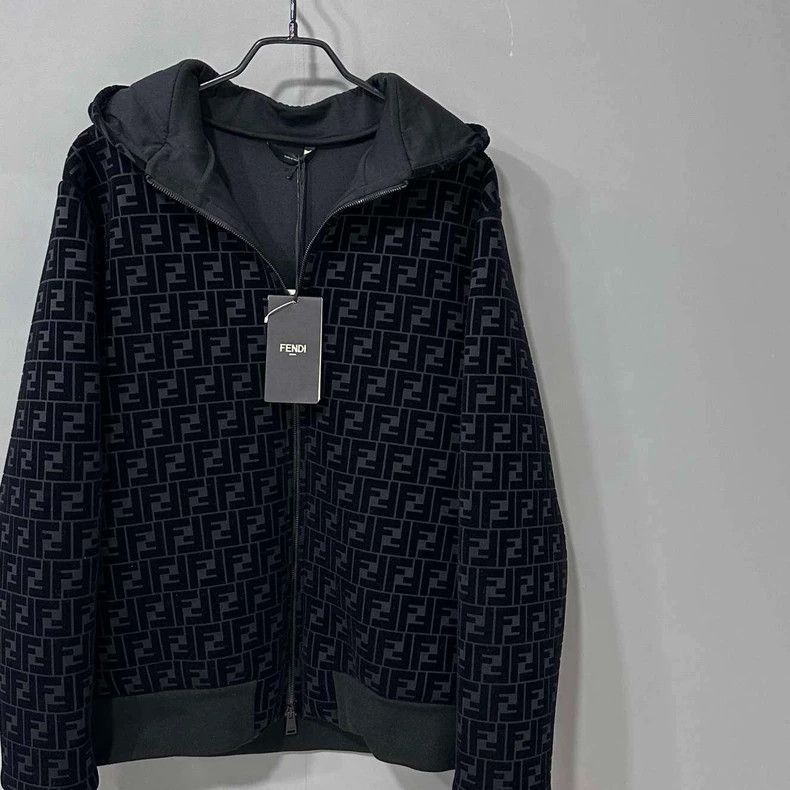 Fendi Full Print Zipper Jacket by Fendi Size XL / US 12-14 / IT 48-50 - 2 Thumbnail