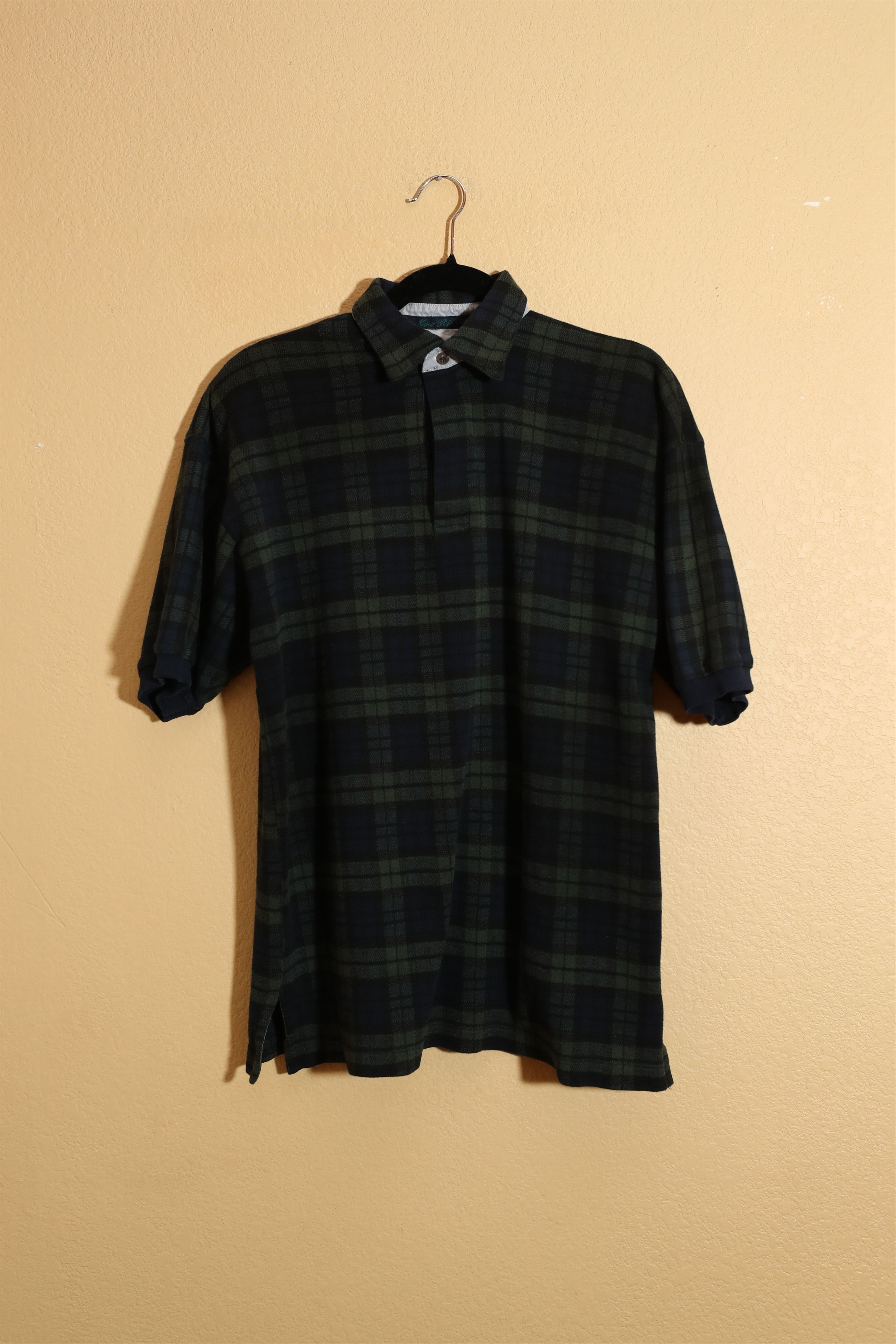Vintage New River Classics J Riggings Green Tartan Polo (L) Size US L / EU 52-54 / 3 - 1 Thumbnail